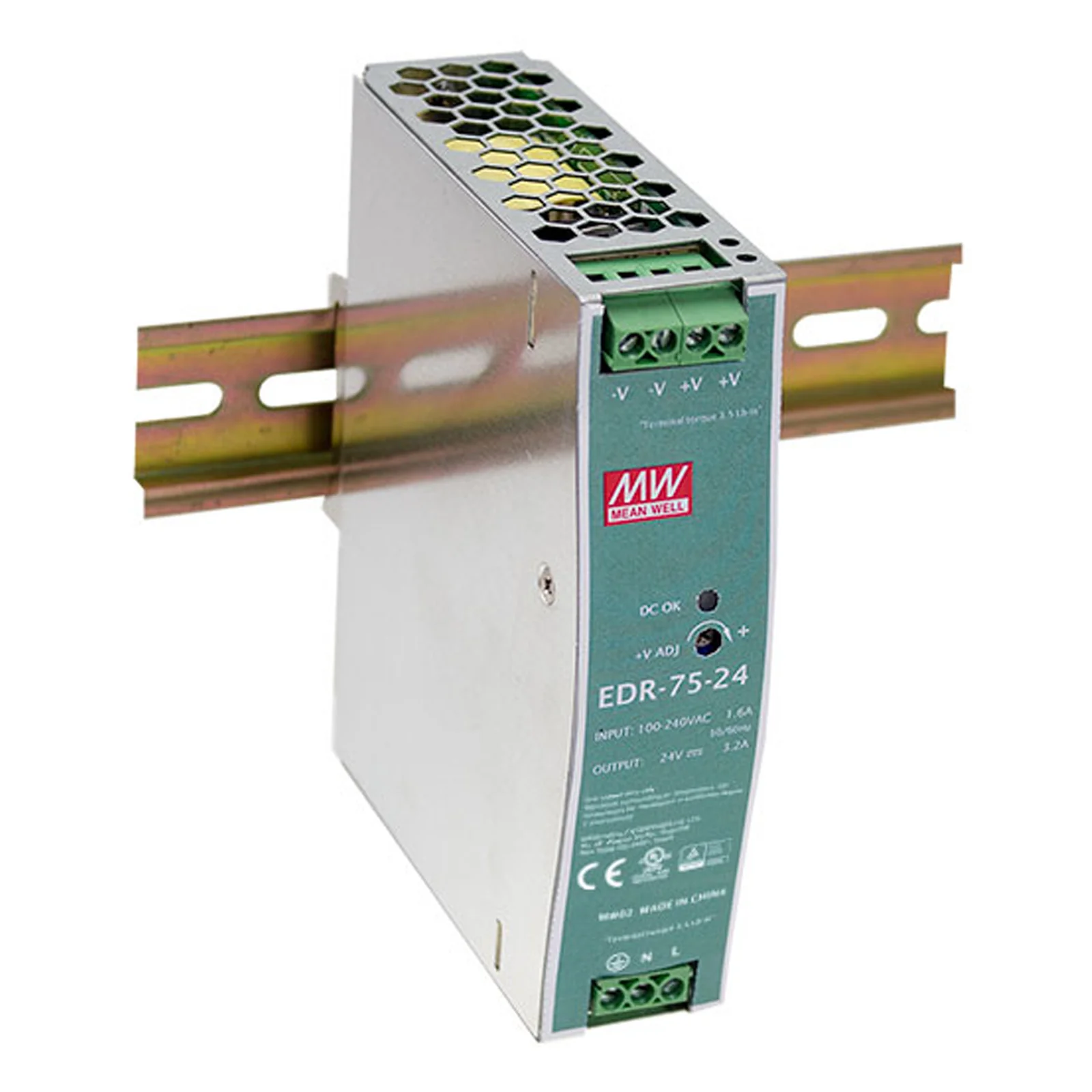 LevelOne POW-2431 unité d'alimentation d'énergie 76,8 W Couleur menthe, Argent