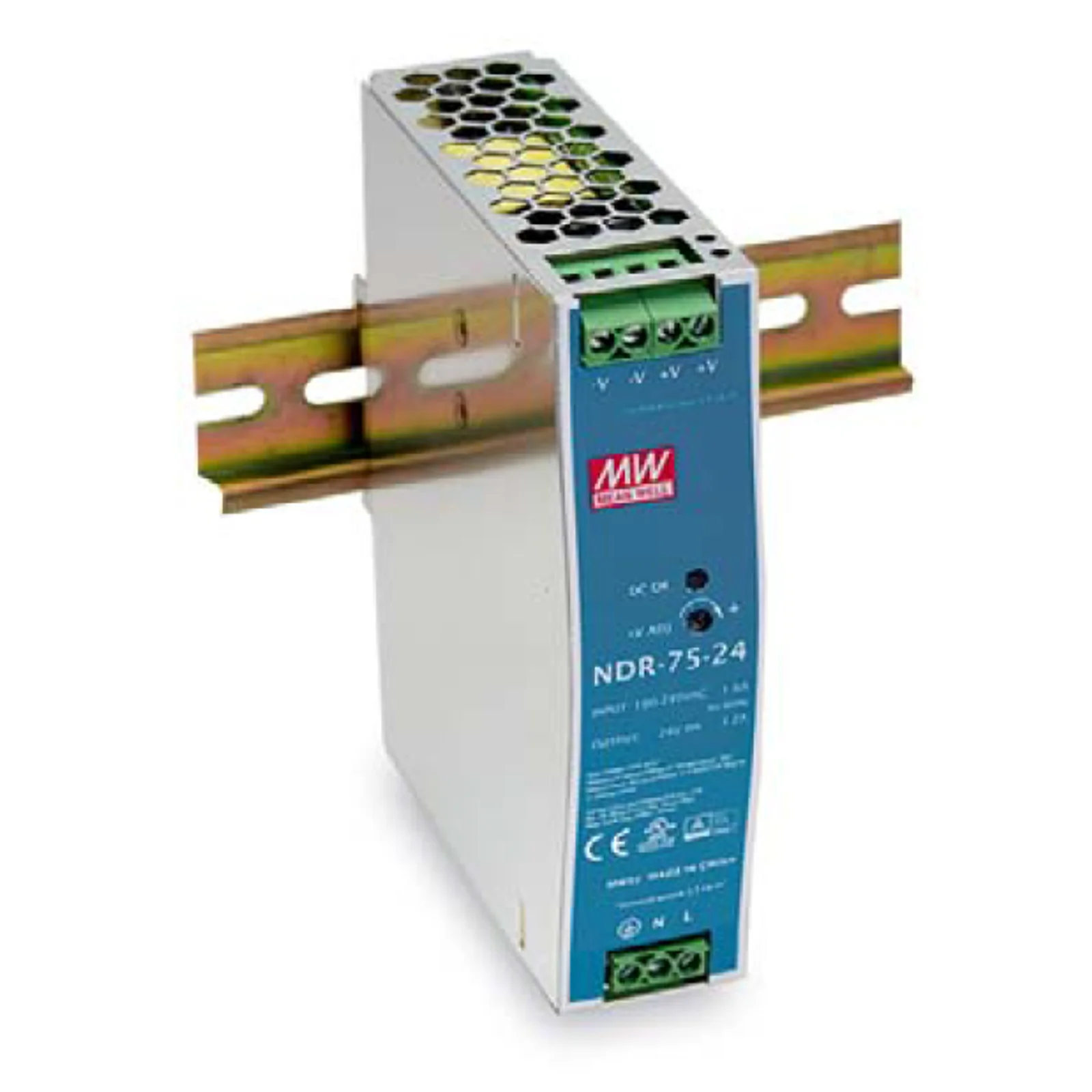 LevelOne POW-2432 unité d'alimentation d'énergie 75 W Bleu, Argent