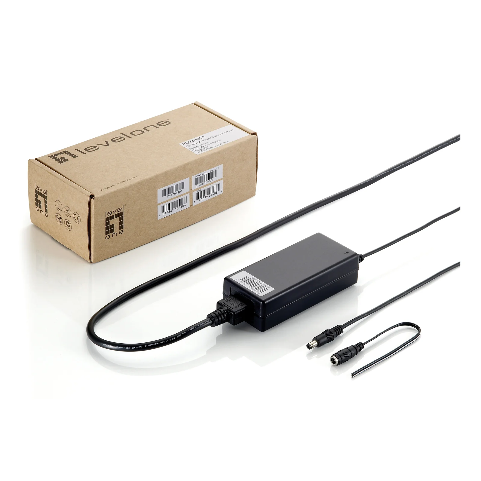 LevelOne POW-4801 adaptateur de puissance & onduleur Intérieure Noir