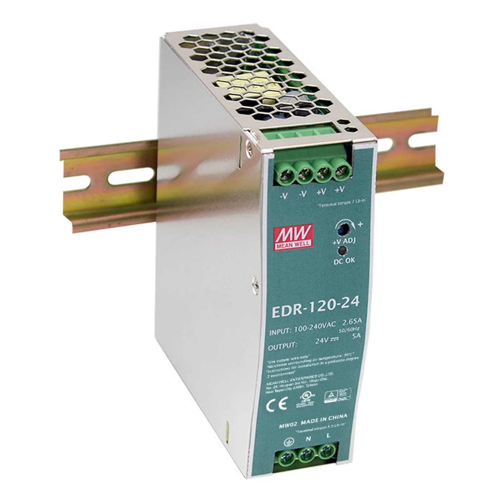 LevelOne POW-4841 unité d'alimentation d'énergie 120 W Couleur menthe, Argent