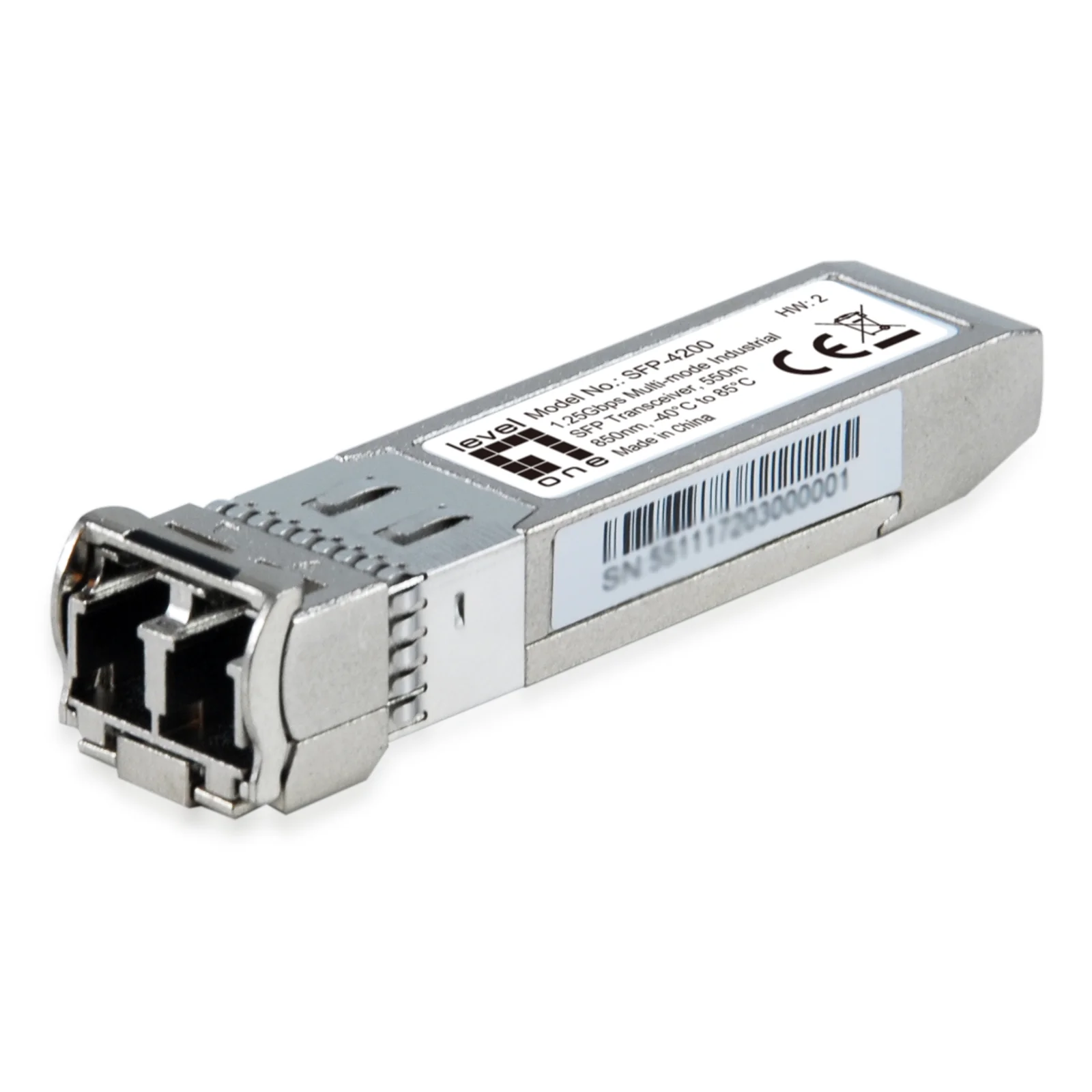 LevelOne SFP-4200 module émetteur-récepteur de réseau Fibre optique 1250 Mbit/s 850 nm