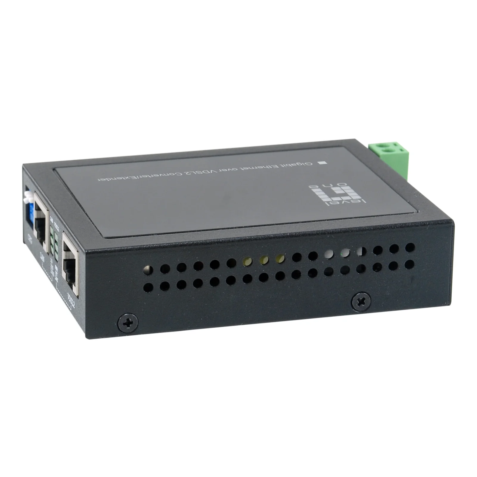 LevelOne VDS-2201 convertisseur de support réseau 1000 Mbit/s Noir