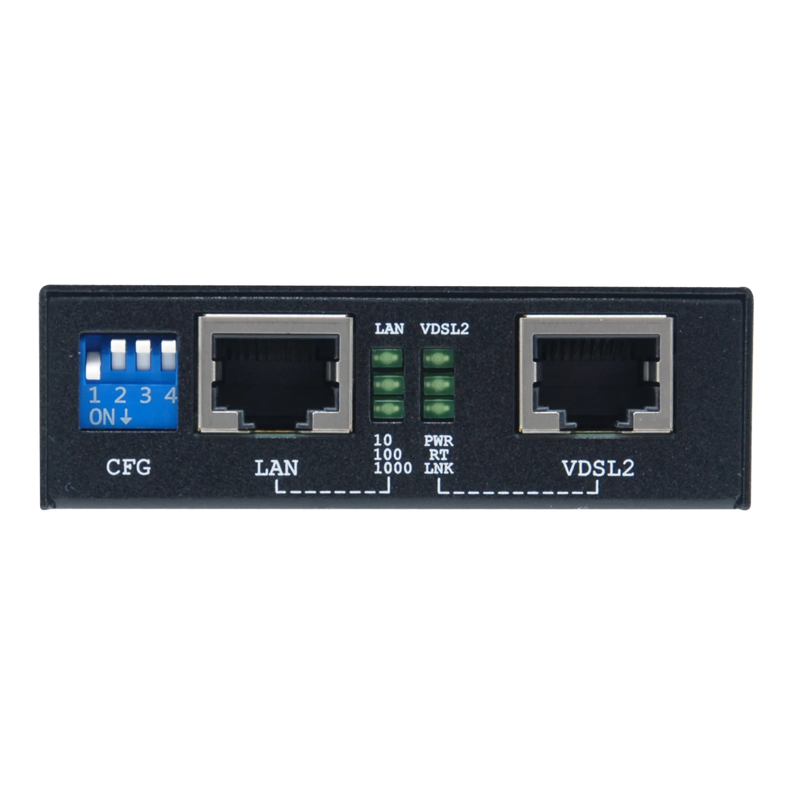 LevelOne VDS-2201 convertisseur de support réseau 1000 Mbit/s Noir