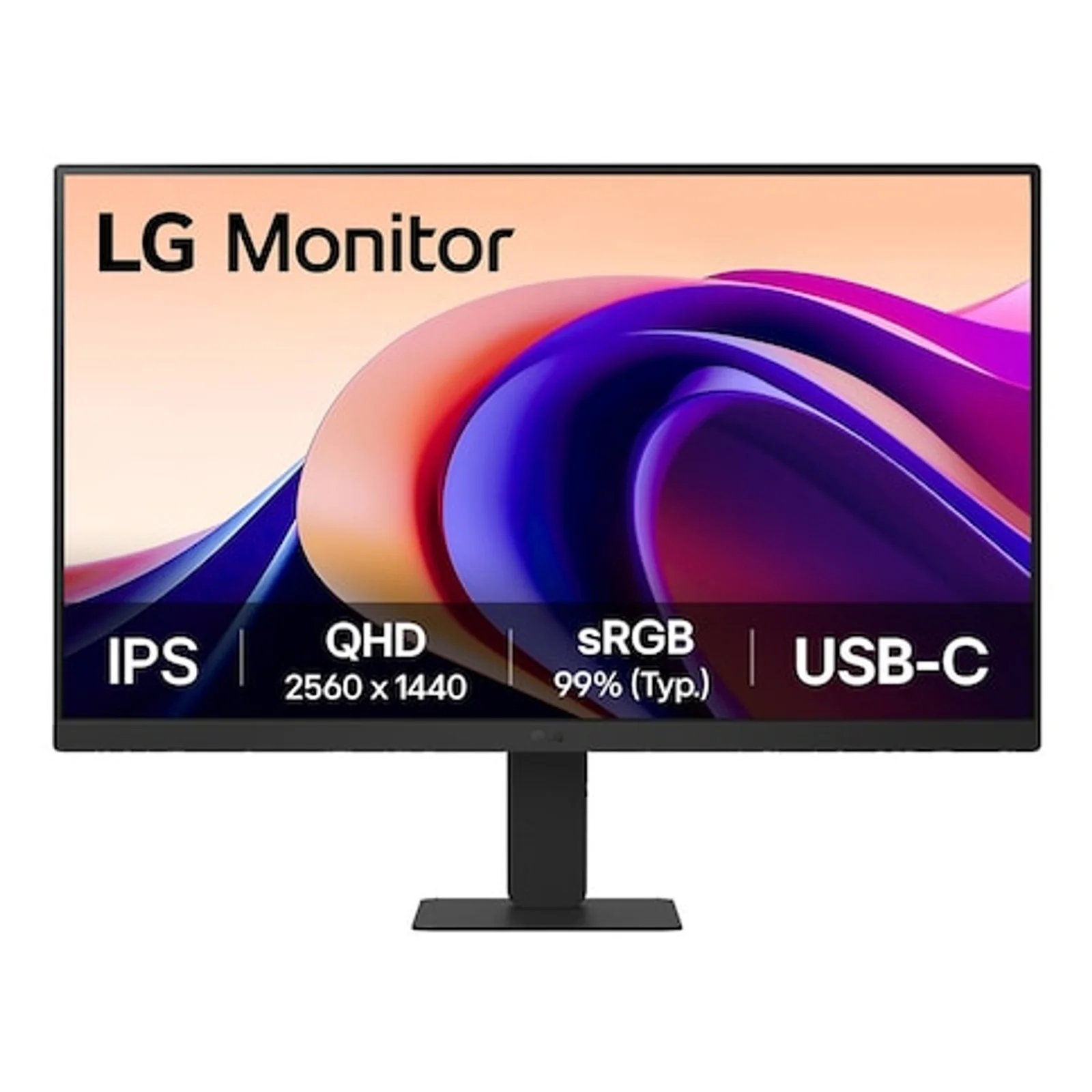 24U631A-B écran plat de PC 60,5 cm (23.8") 2560 x 1440 pixels Quad HD Noir