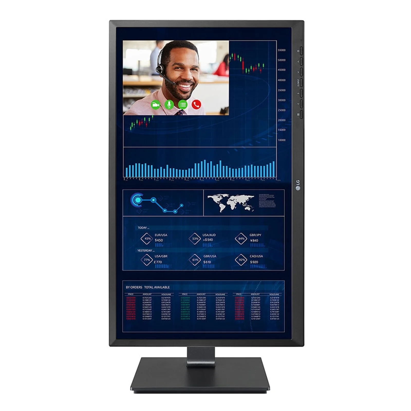 LG 24CQ651W-BP Intel® Pentium® N6005 60,5 cm (23.8") 1920 x 1080 pixels PC All-in-One 8 Go DDR4-SDRAM 256 Go SSD Windows 10 IoT Enterprise Wi-Fi 6 (802.11ax) Noir