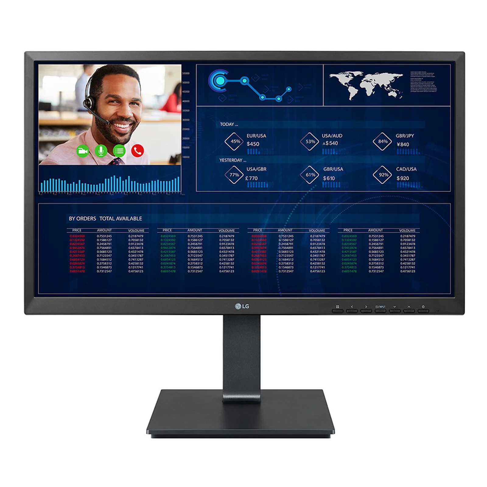 LG 24CQ651W-BP Intel® Pentium® N6005 60,5 cm (23.8") 1920 x 1080 pixels PC All-in-One 8 Go DDR4-SDRAM 256 Go SSD Windows 10 IoT Enterprise Wi-Fi 6 (802.11ax) Noir