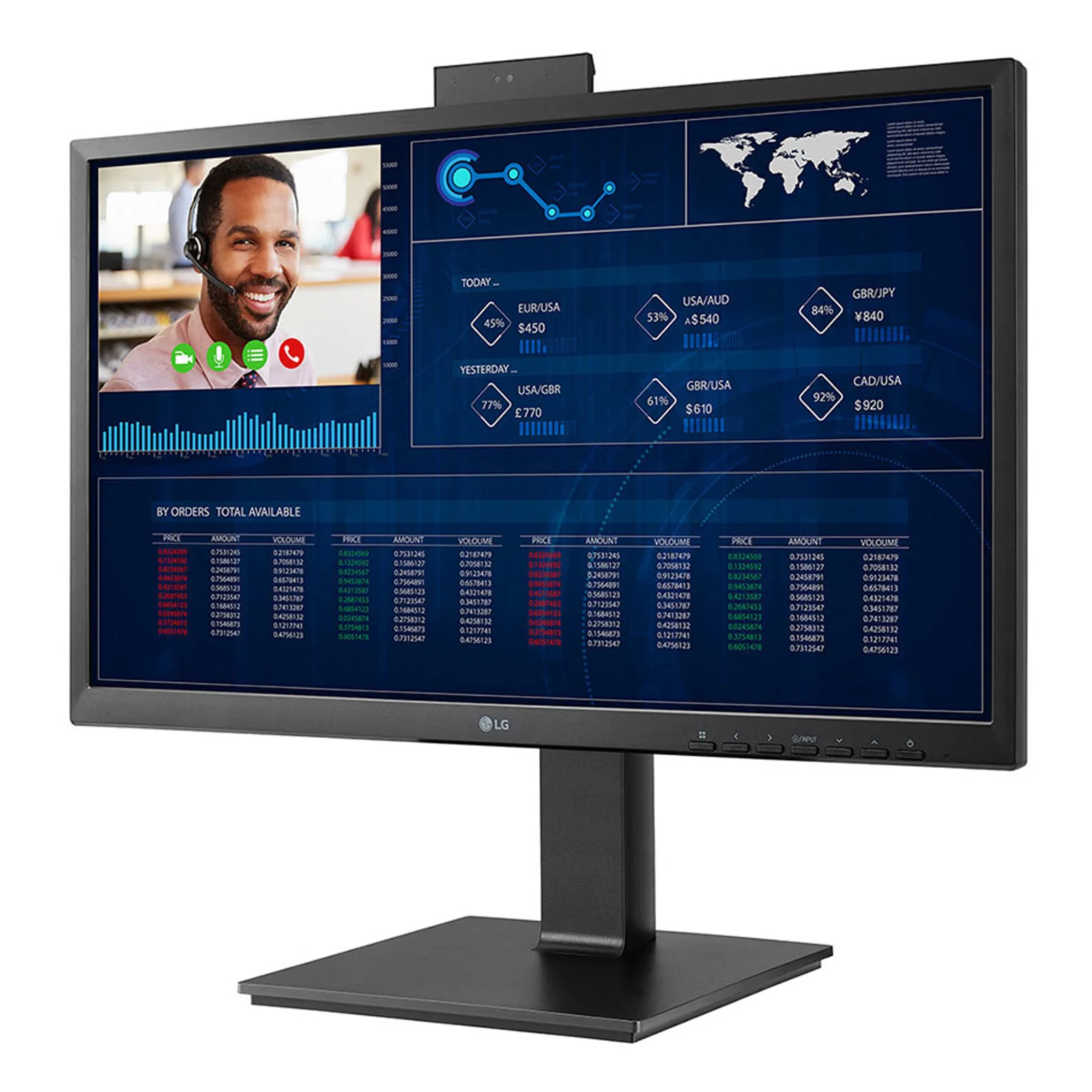 LG 24CQ651W-BP Intel® Pentium® N6005 60,5 cm (23.8") 1920 x 1080 pixels PC All-in-One 8 Go DDR4-SDRAM 256 Go SSD Windows 10 IoT Enterprise Wi-Fi 6 (802.11ax) Noir