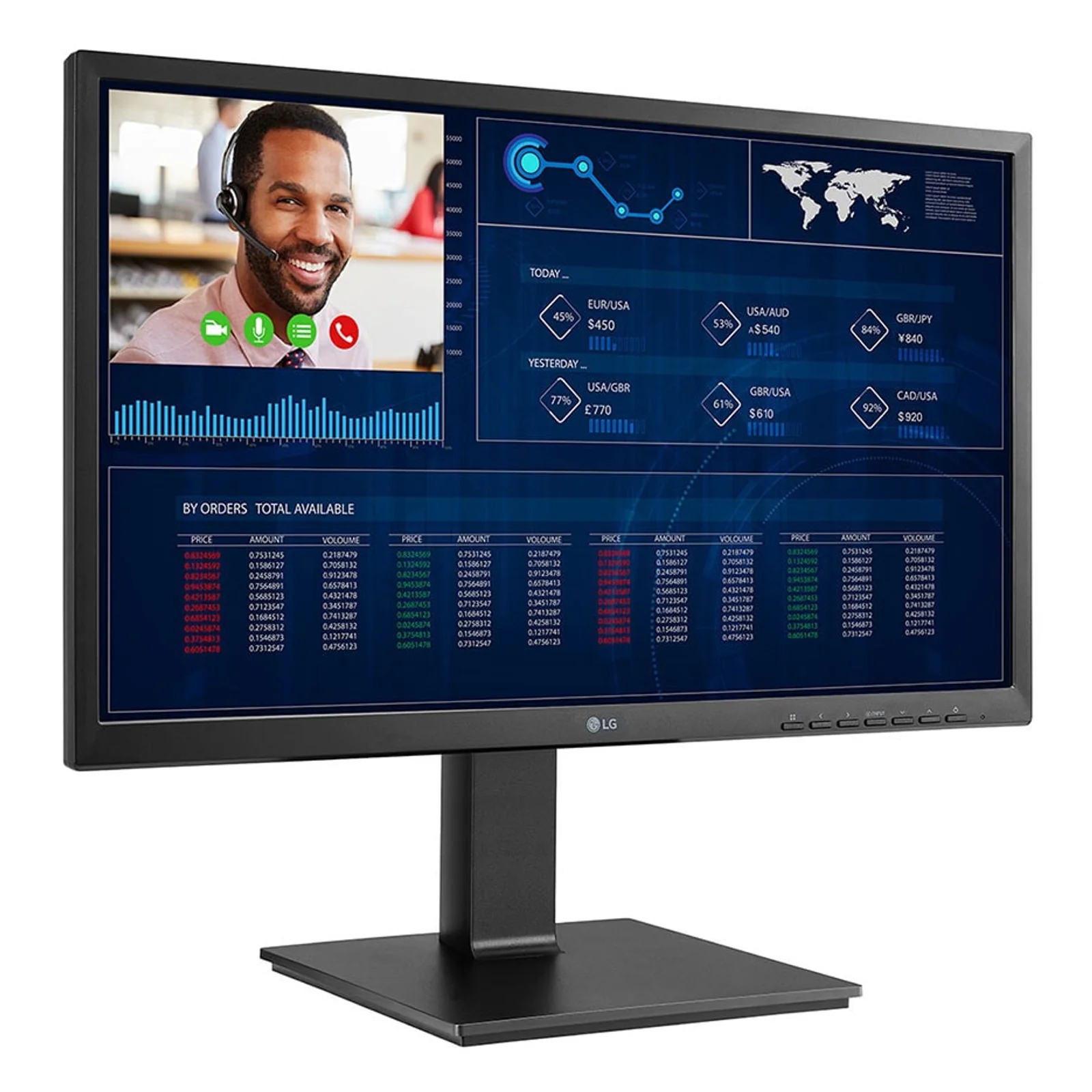 LG 24CQ651W-BP Intel® Pentium® N6005 60,5 cm (23.8") 1920 x 1080 pixels PC All-in-One 8 Go DDR4-SDRAM 256 Go SSD Windows 10 IoT Enterprise Wi-Fi 6 (802.11ax) Noir