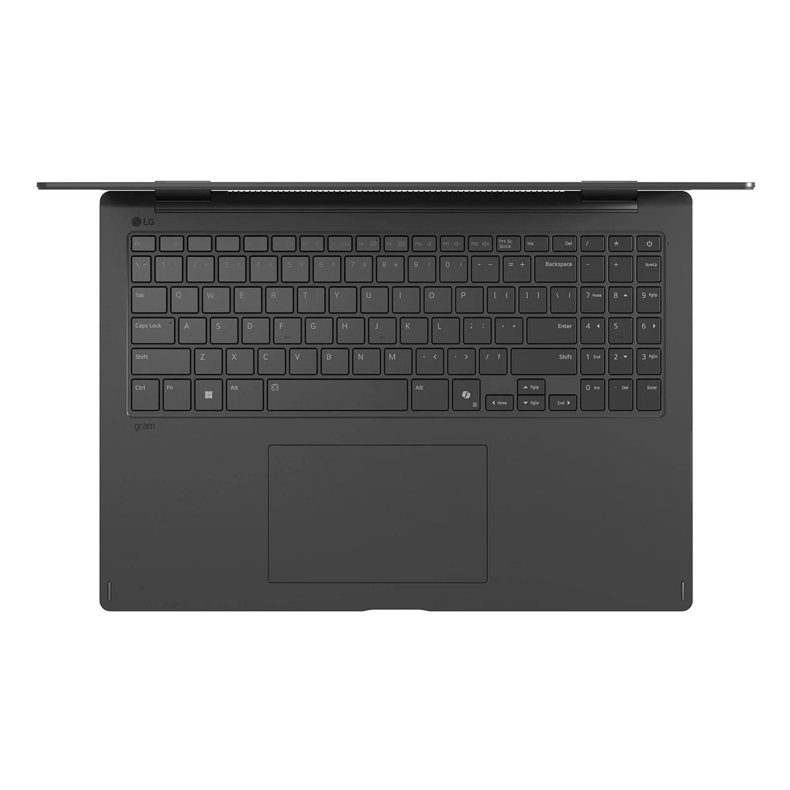 LG Gram Pro 16TB90TP Intel Core Ultra 7 255H Hybride (2-en-1) 40,6 cm (16") Écran tactile WQXGA+ 16 Go LPDDR5x-SDRAM 1 To SSD Wi-Fi 7 (802.11be) Windows 11 Pro Allemand Noir