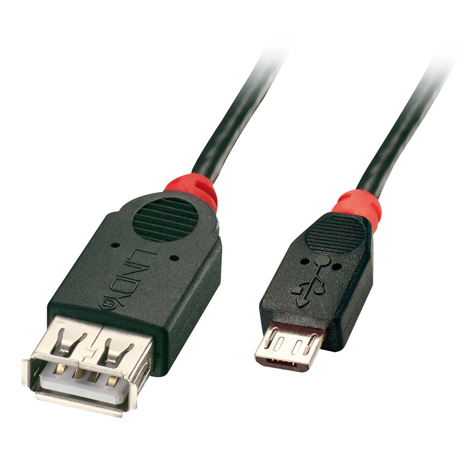 31935 câble USB USB 2.0 0,5 m Micro-USB B USB A 0,48 Gbit/s Noir, Rouge