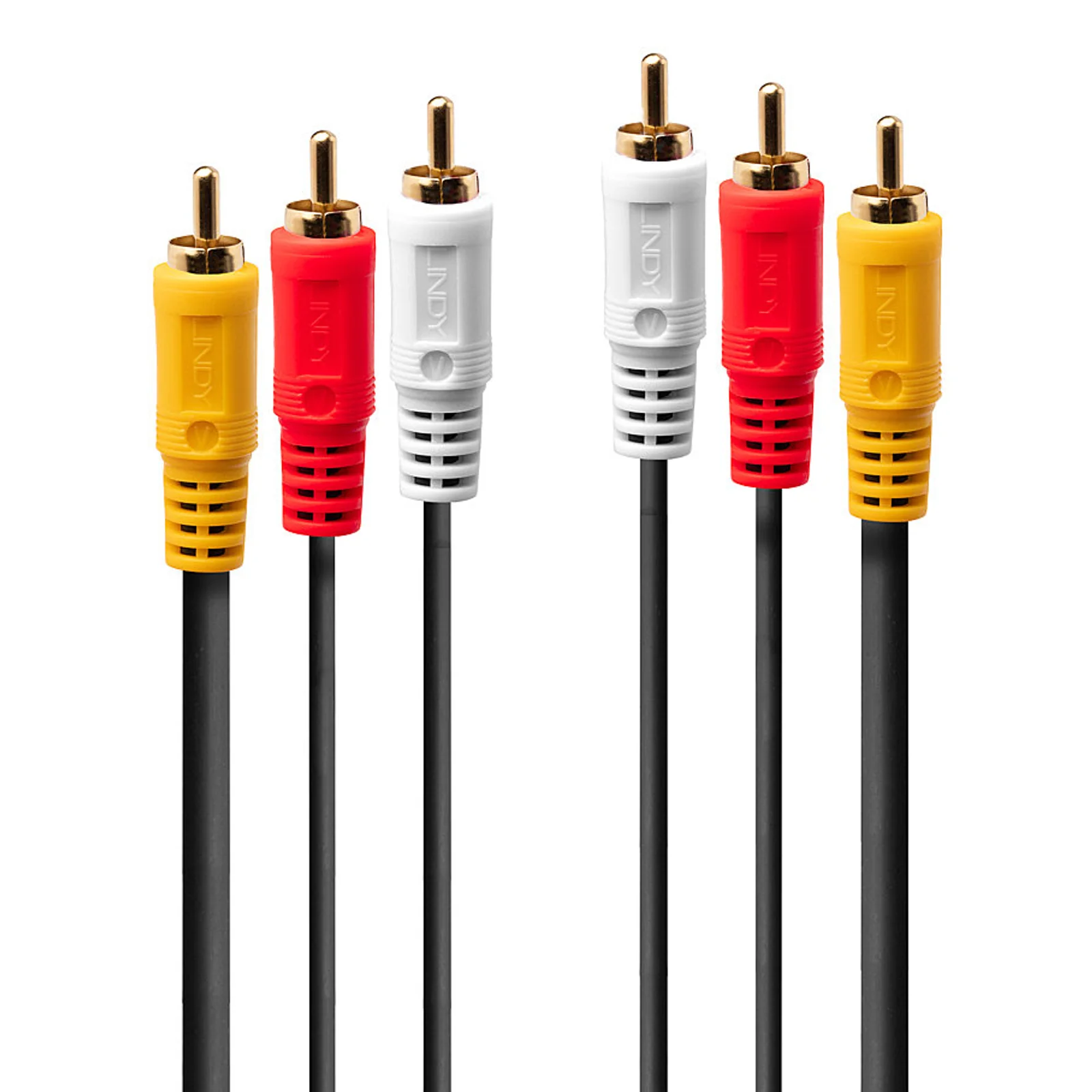 35695 câble audio 10 m 3 x RCA Multicolore