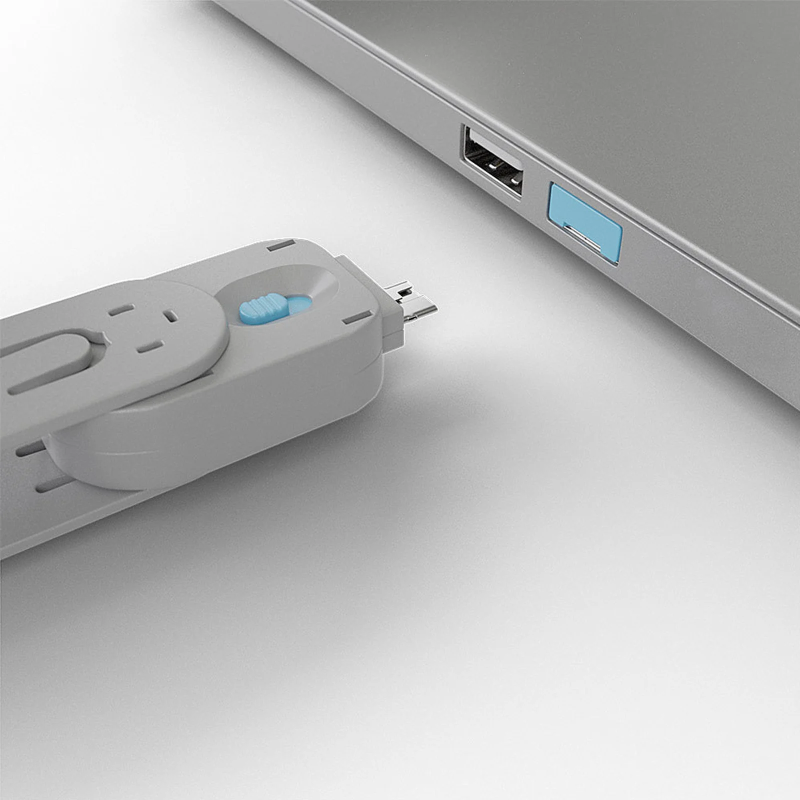 Lindy Bloqueur de port USB A, 4 pièces + clé, Bleu