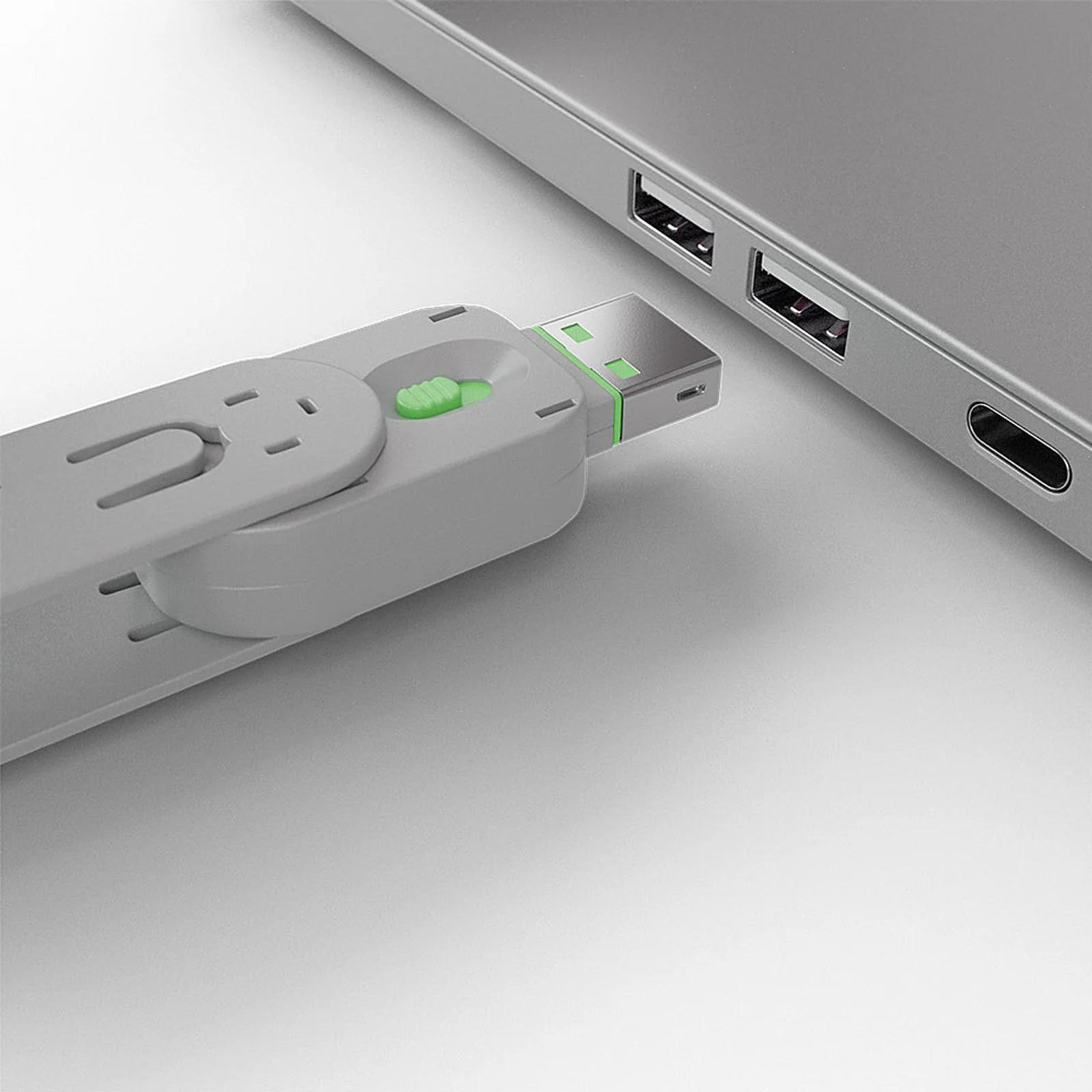 Lindy Bloqueur de port USB A, 4 pièces + clé, Vert