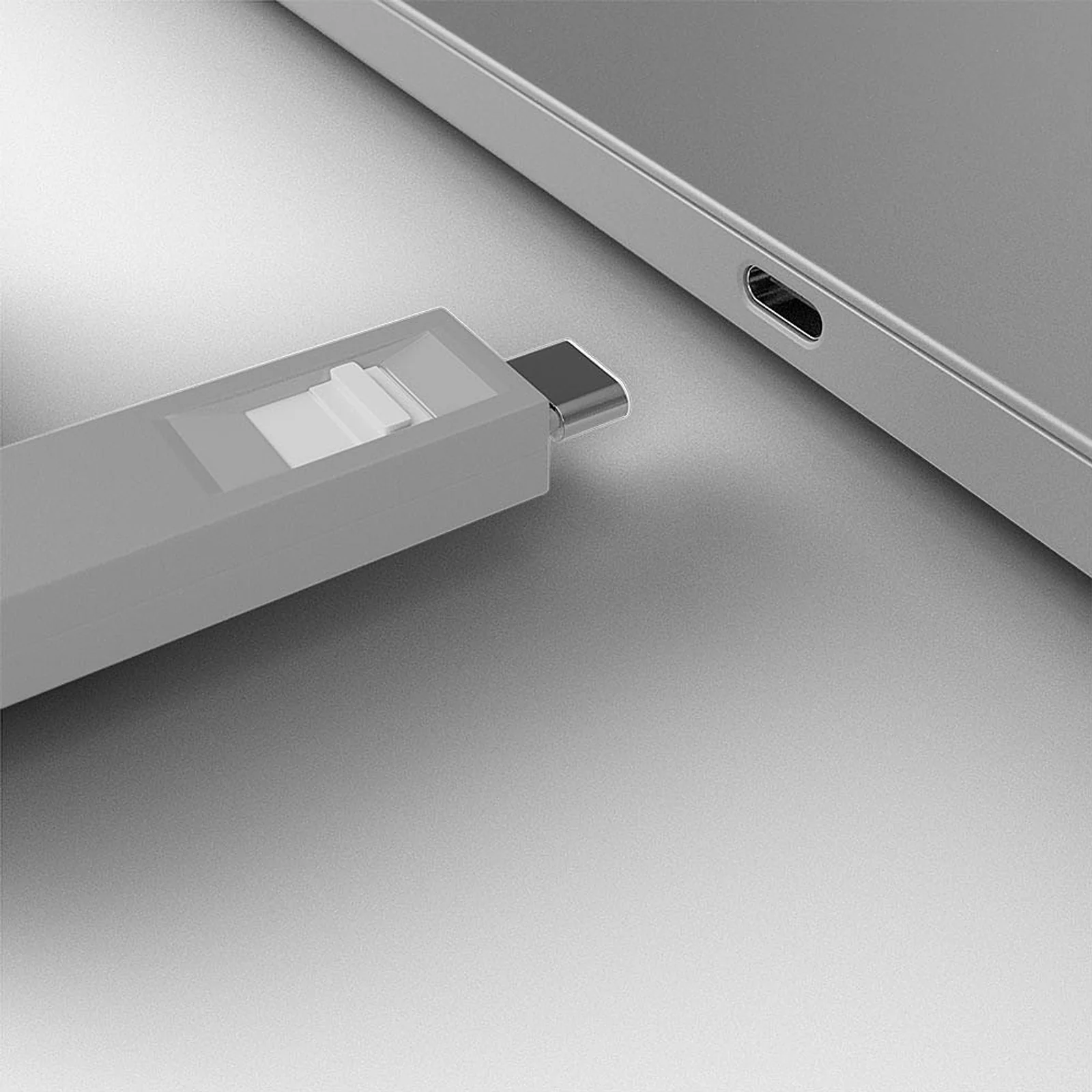 Lindy Bloqueur de port USB C, 4 pièces + clé, Blanc