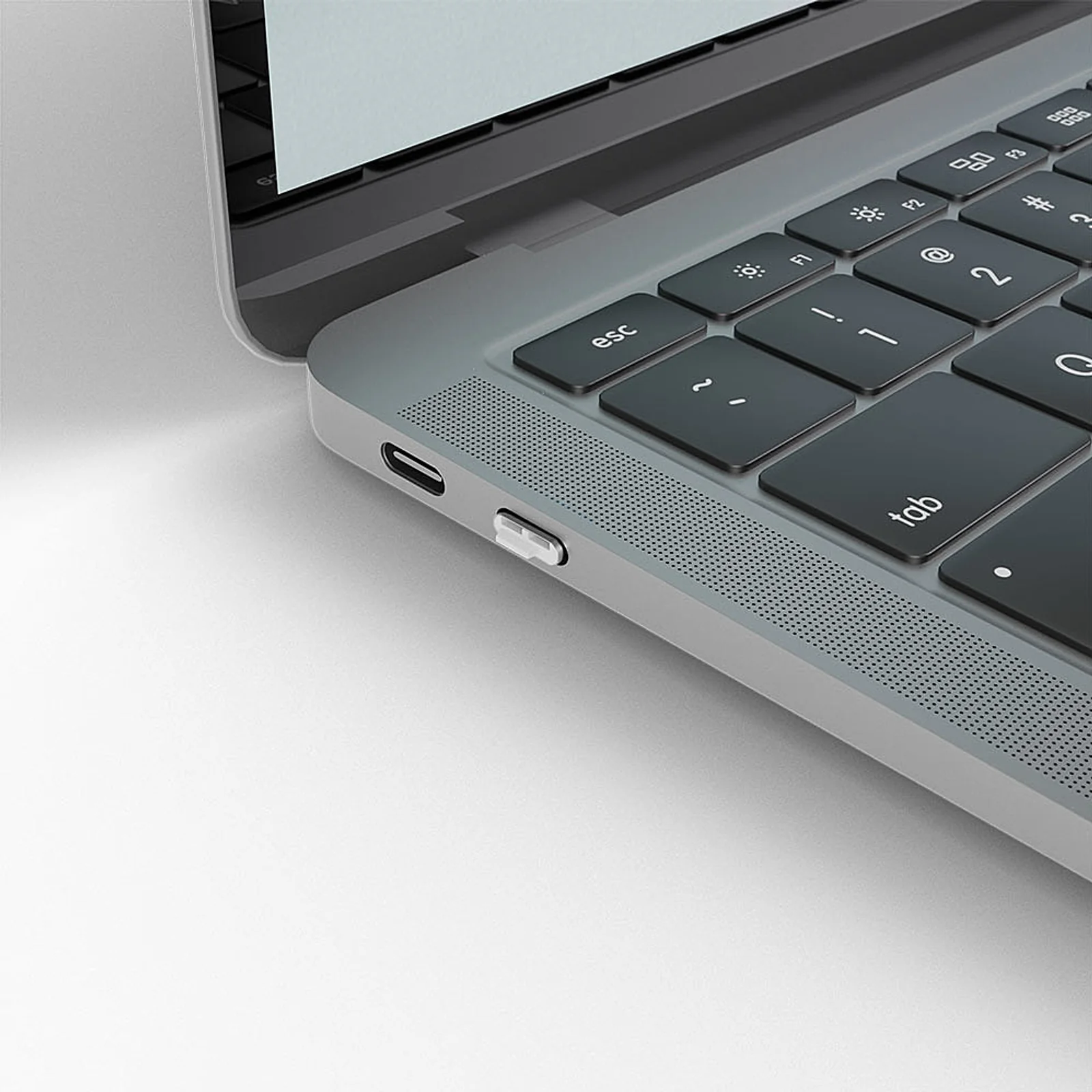 Lindy Bloqueur de port USB C, 4 pièces + clé, Blanc