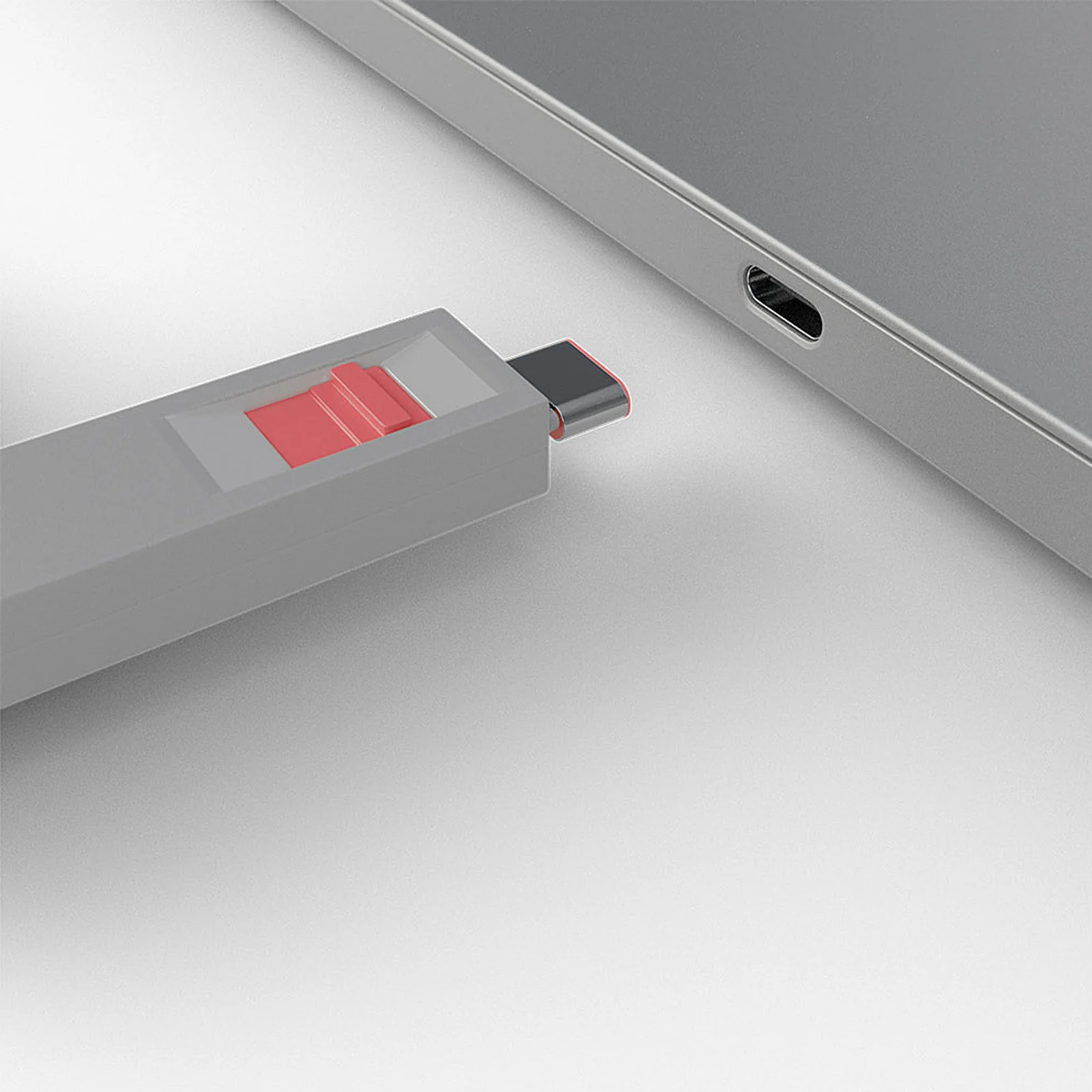 Lindy Bloqueur de port USB C, 4 pièces + clé, Rose