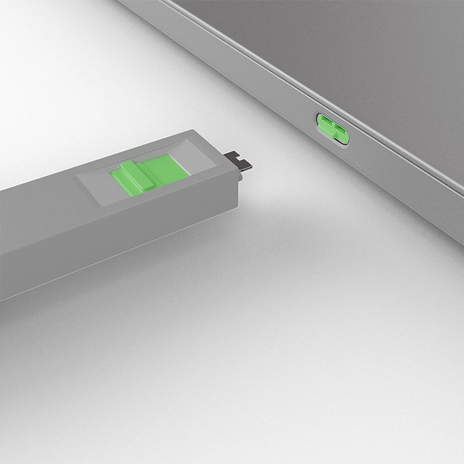 Lindy Bloqueur de port USB C, 4 pièces + clé, Vert