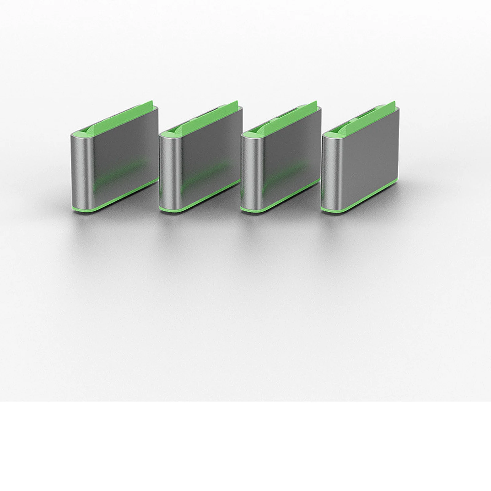 Lindy Bloqueur de port USB C, 4 pièces + clé, Vert
