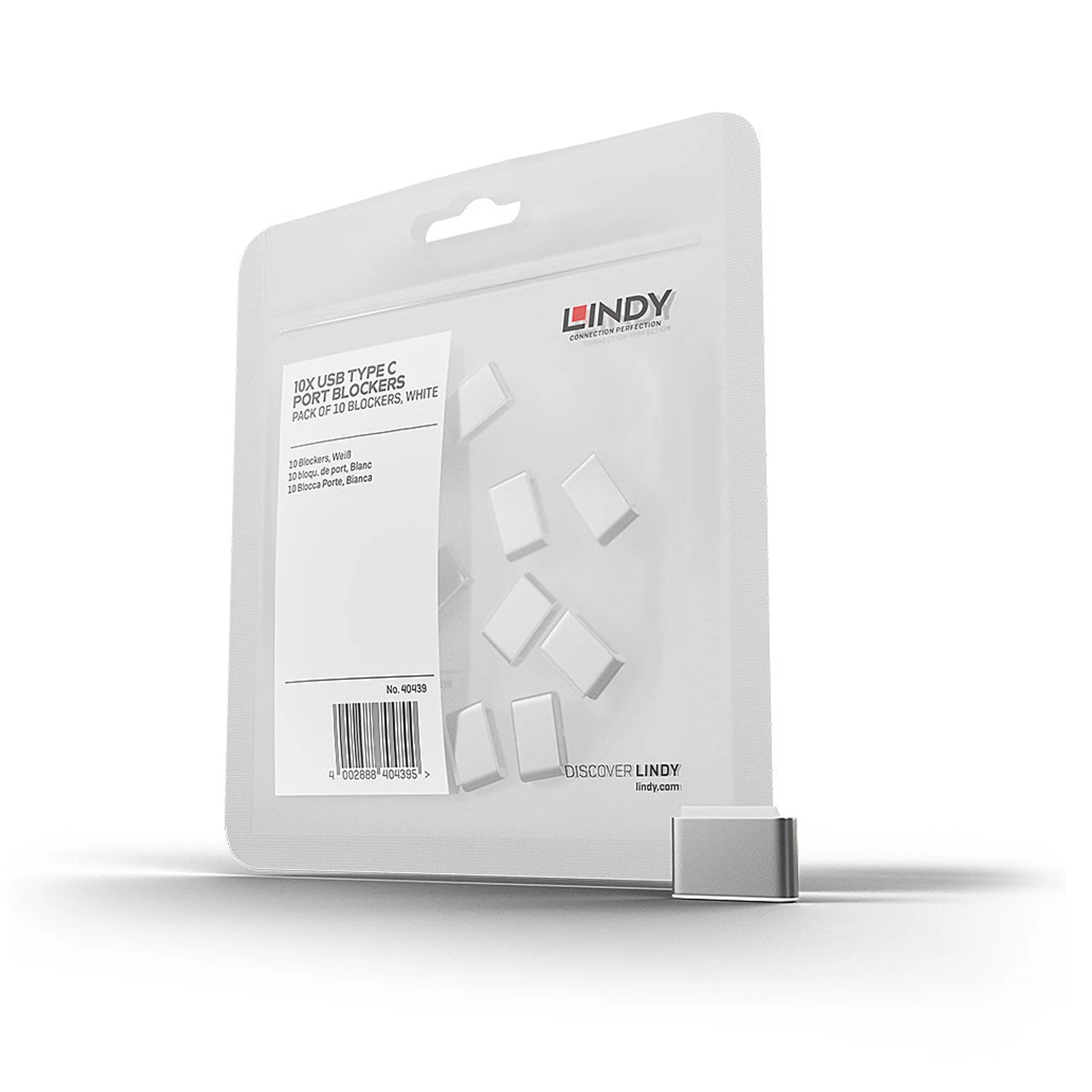 Bloqueurs de port USB C, Blanc, 10 pièces