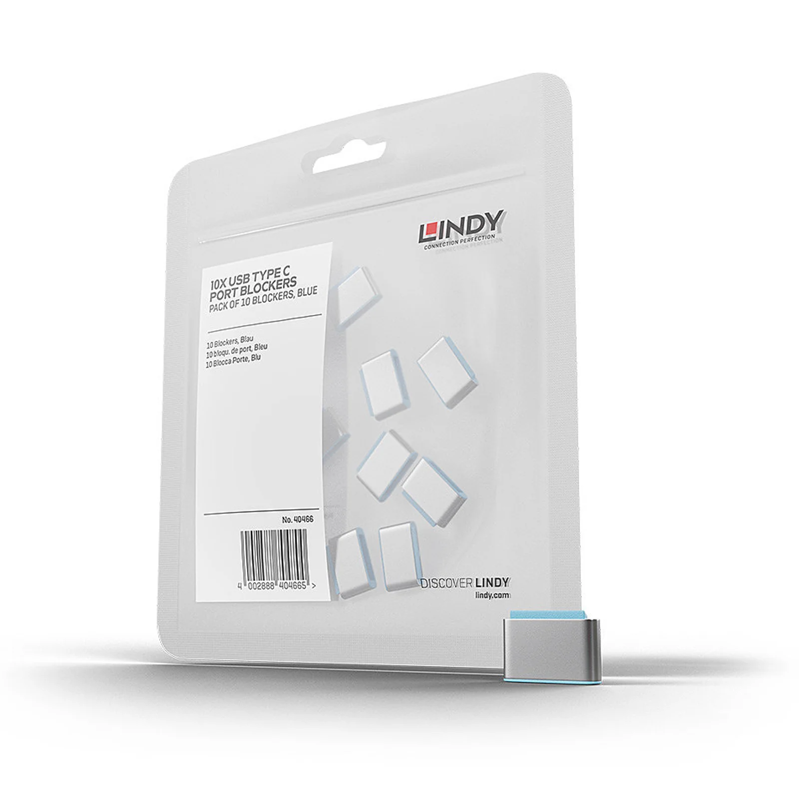 Bloqueurs de port USB C, Bleu, 10 pièces