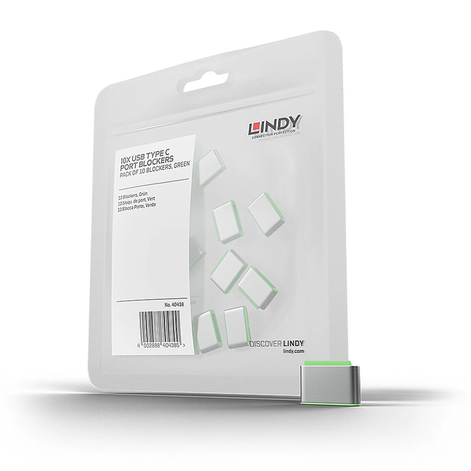 Bloqueurs de port USB C, Vert, 10 pièces