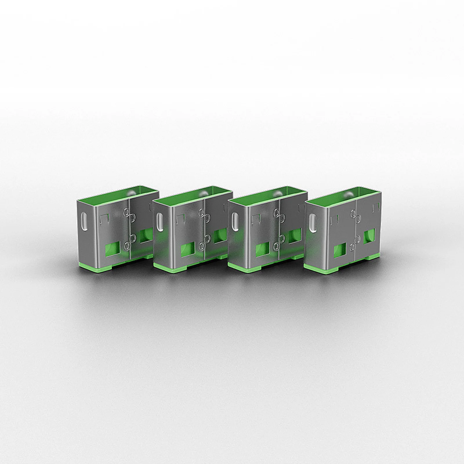 Lindy Bloqueurs de ports USB A, 10 pièces, Vert
