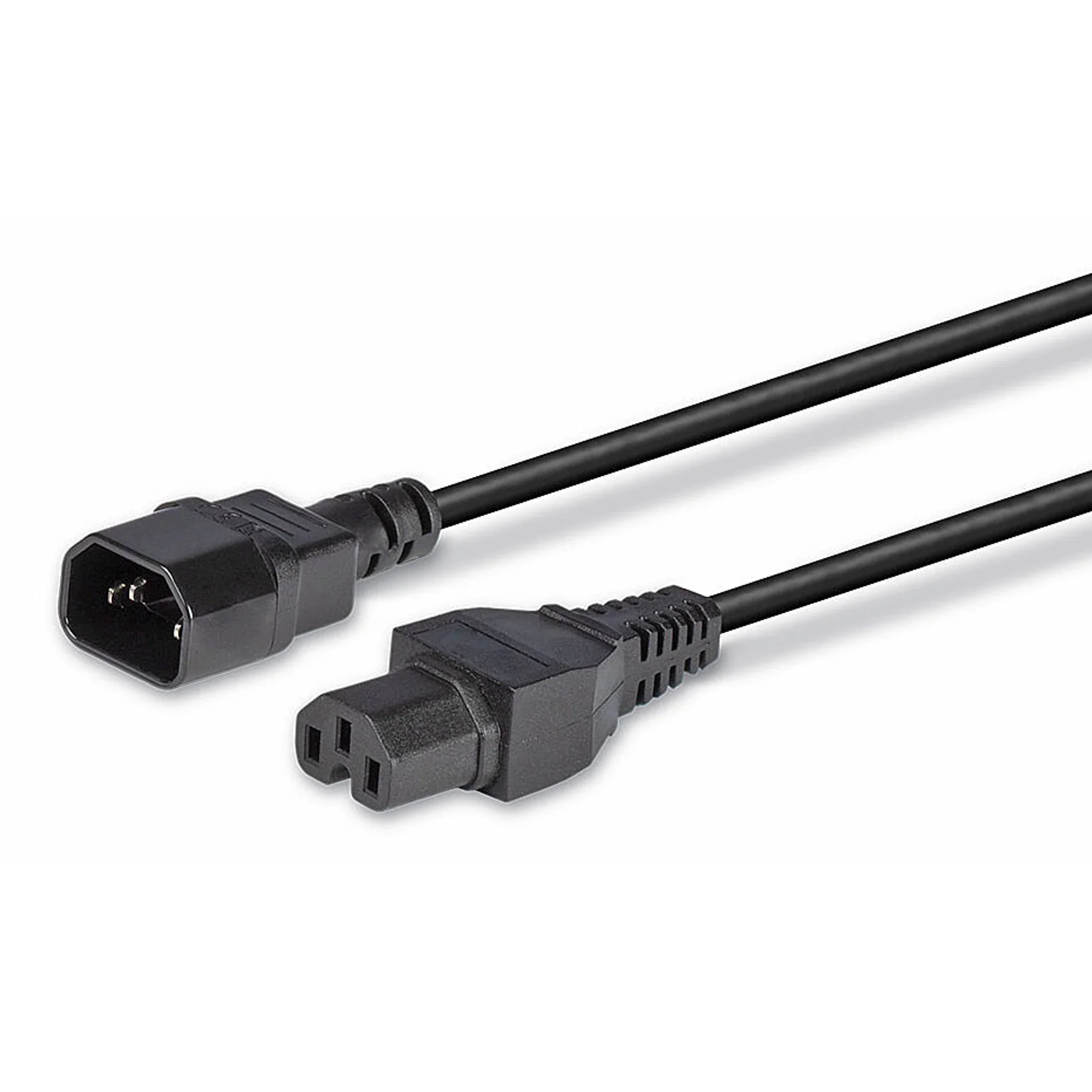 Lindy Câble d'alimentation pour conditions de fonctionnement à chaud C14 vers C15 2m, noir