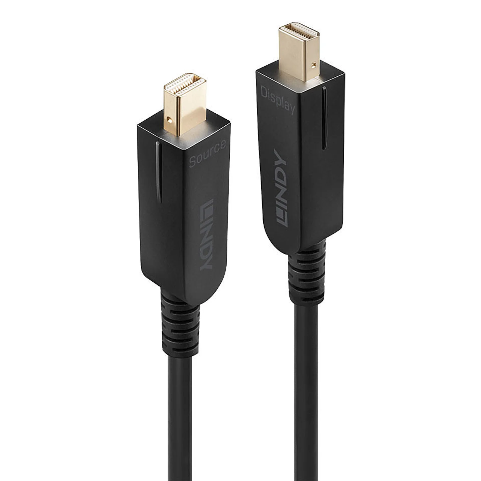 Lindy Câble Mini DisplayPort 1.4 Hybride Fibre Optique, connecteurs DP fournis, 30m
