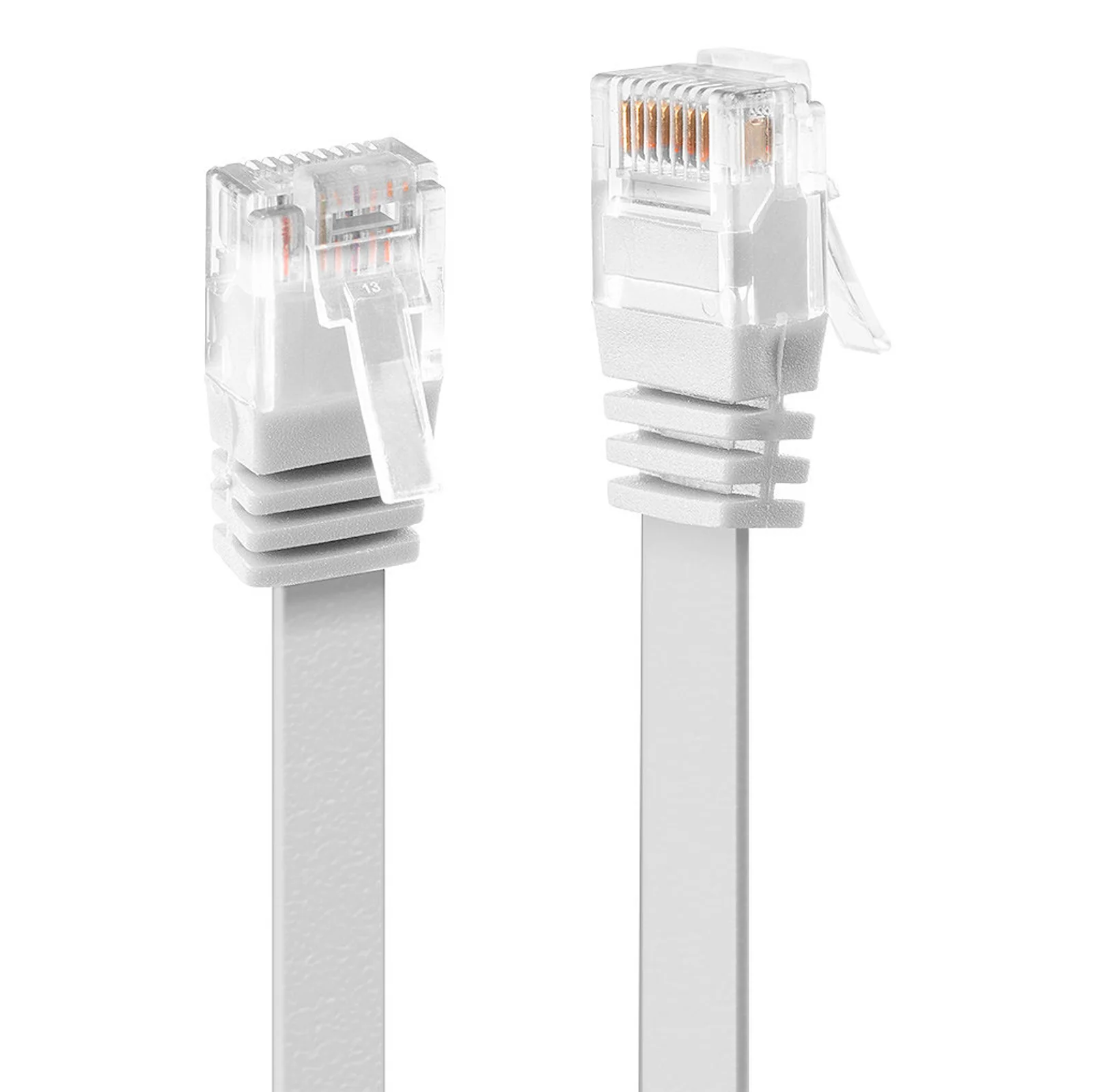 Câble réseau Plat Blanc Cat.6 U/UTP, 2m