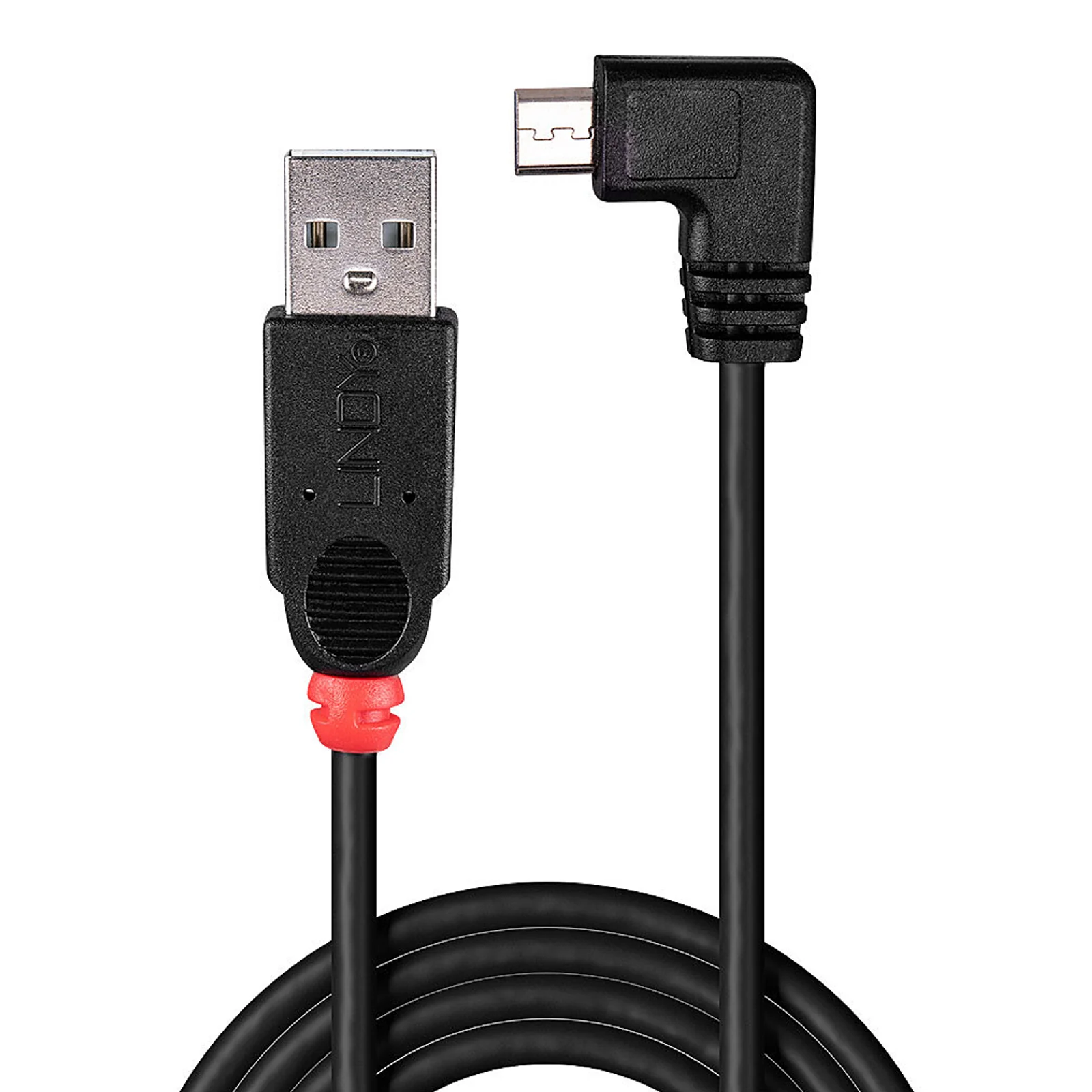 Lindy Câble USB 2.0 type A / micro-B coudé, 0.5m