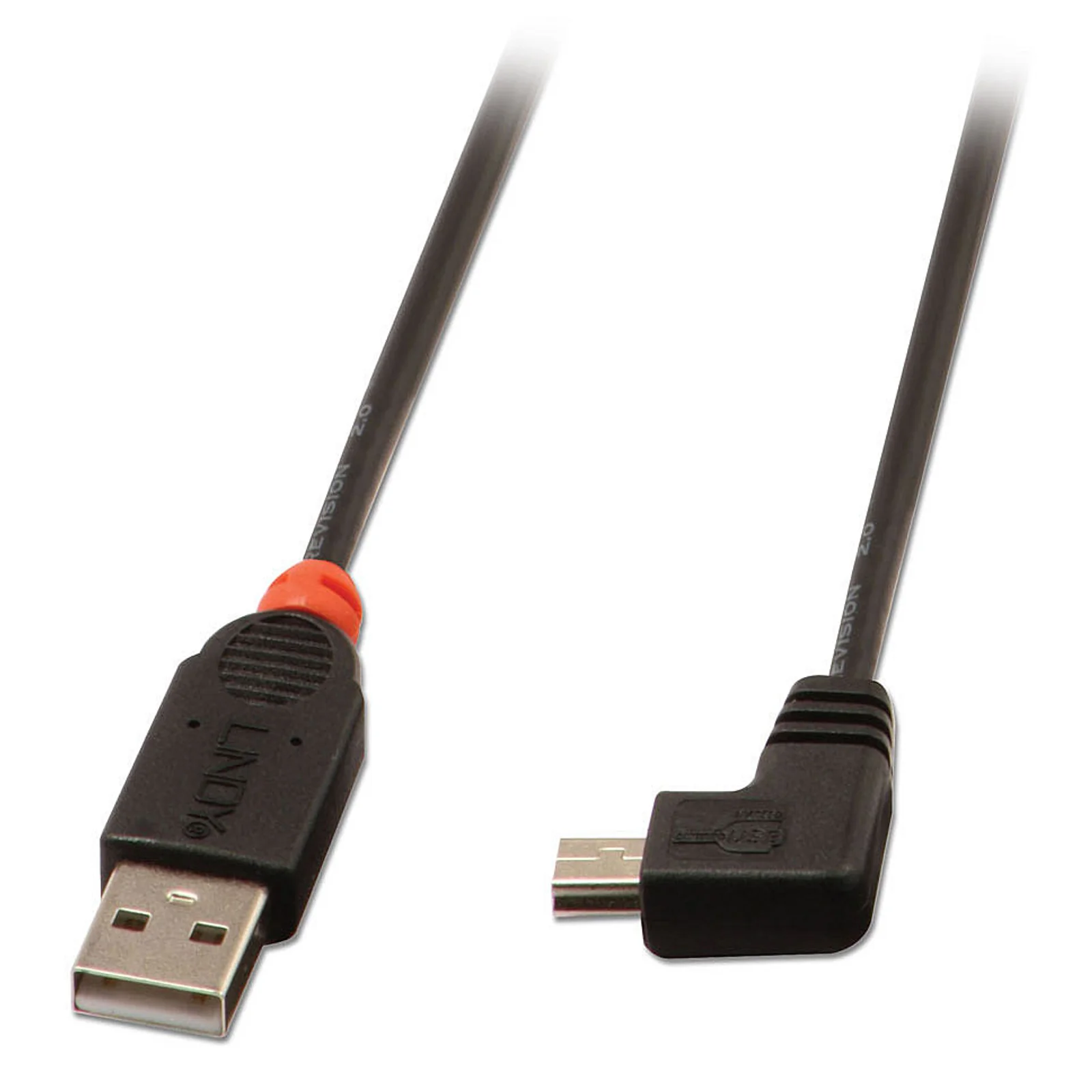 Câble USB 2.0 type A / mini-B coudé, 0.5m