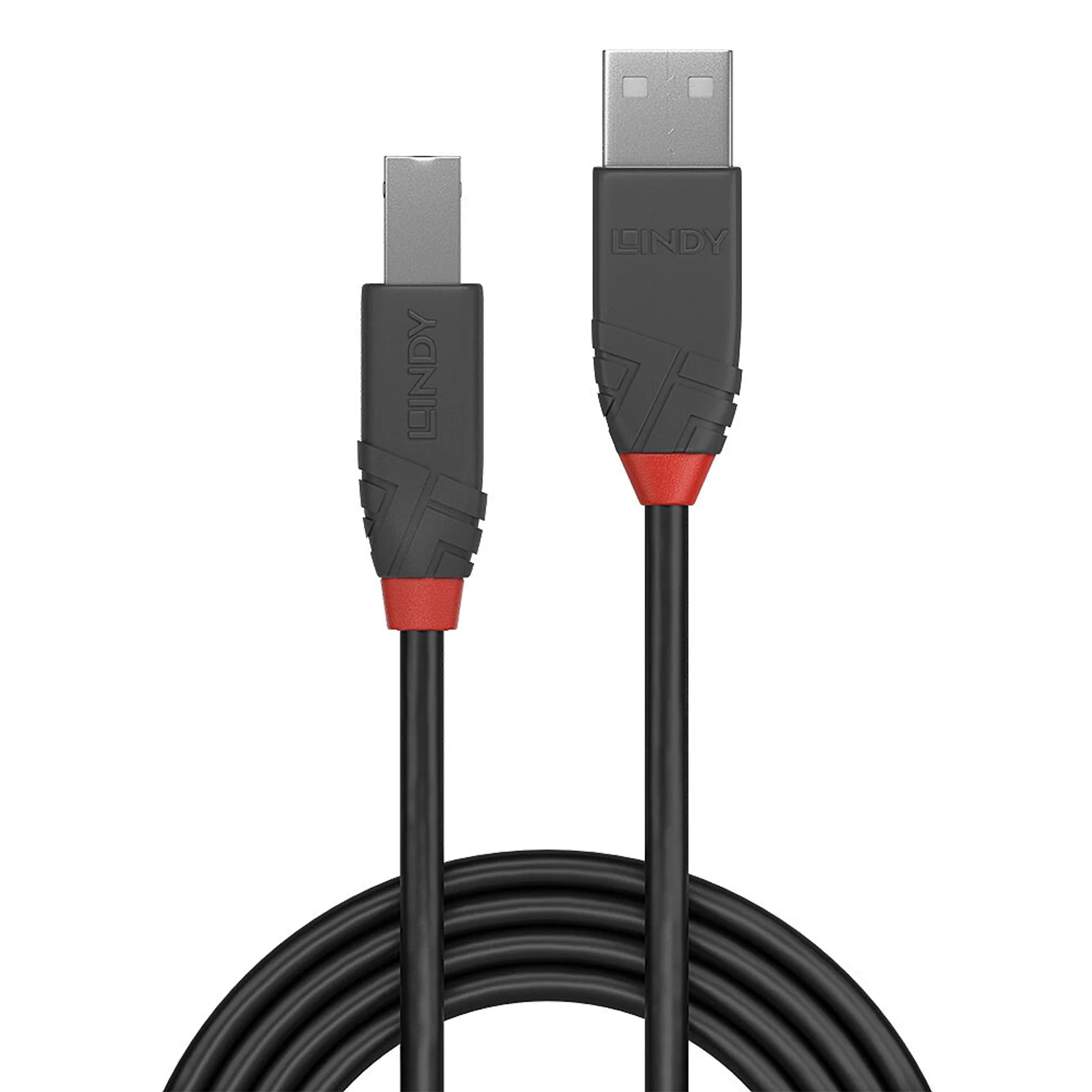 Lindy Câble USB 2.0 Type A vers B, Anthra Line, 0.2m