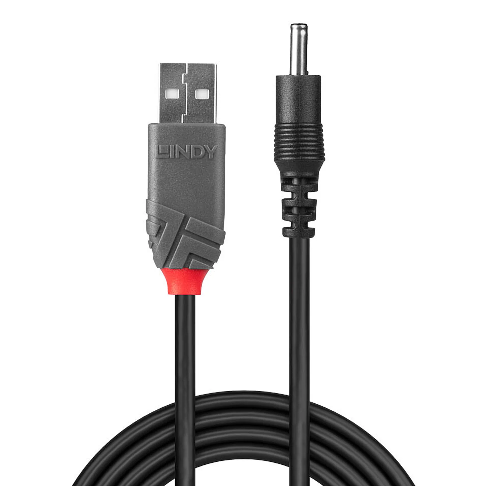 Lindy Câble USB 2.0 Type A vers DC 3.5mm/1.35mm, 1.5m