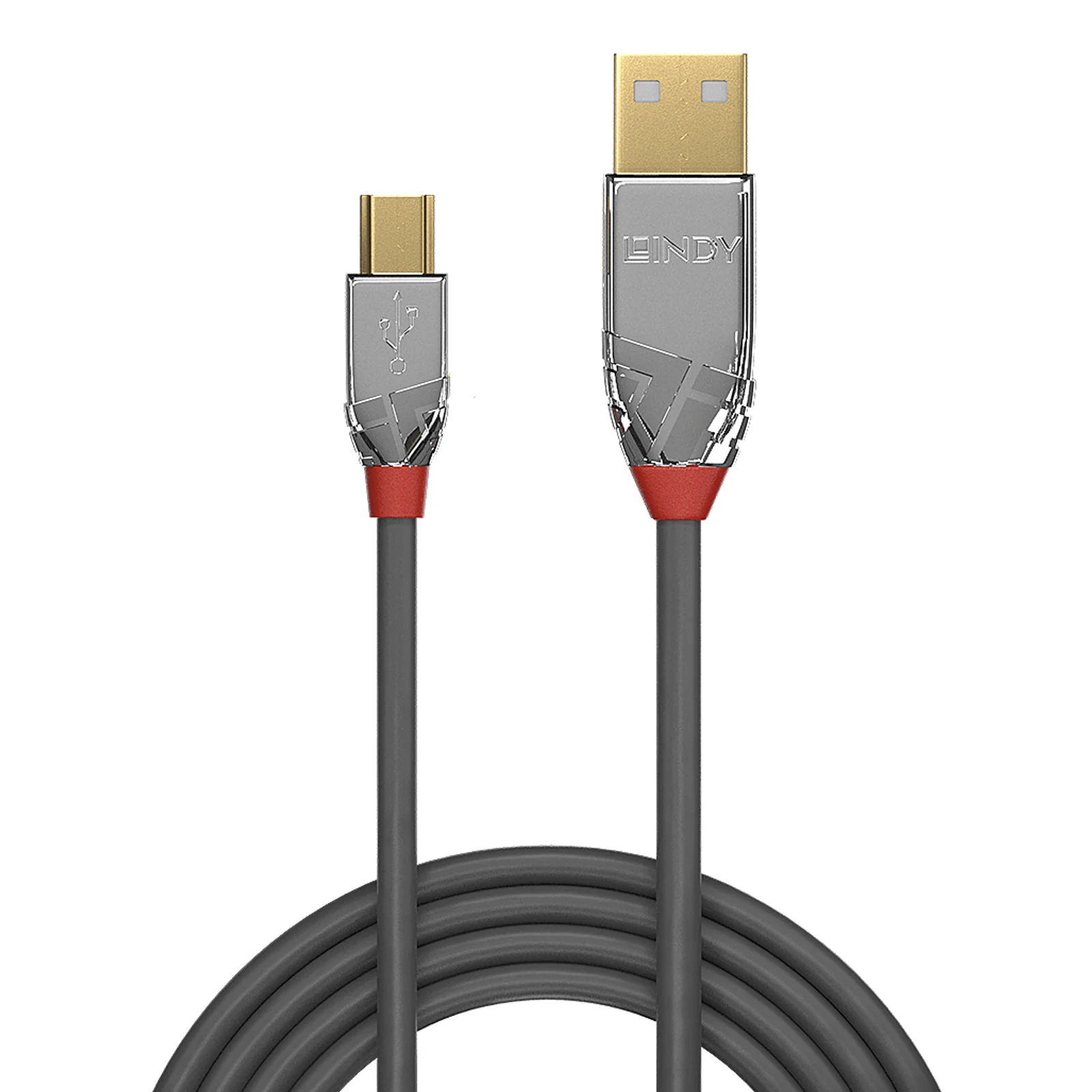 Lindy Câble USB 2.0 Type A vers Mini-B, Cromo Line, 1m