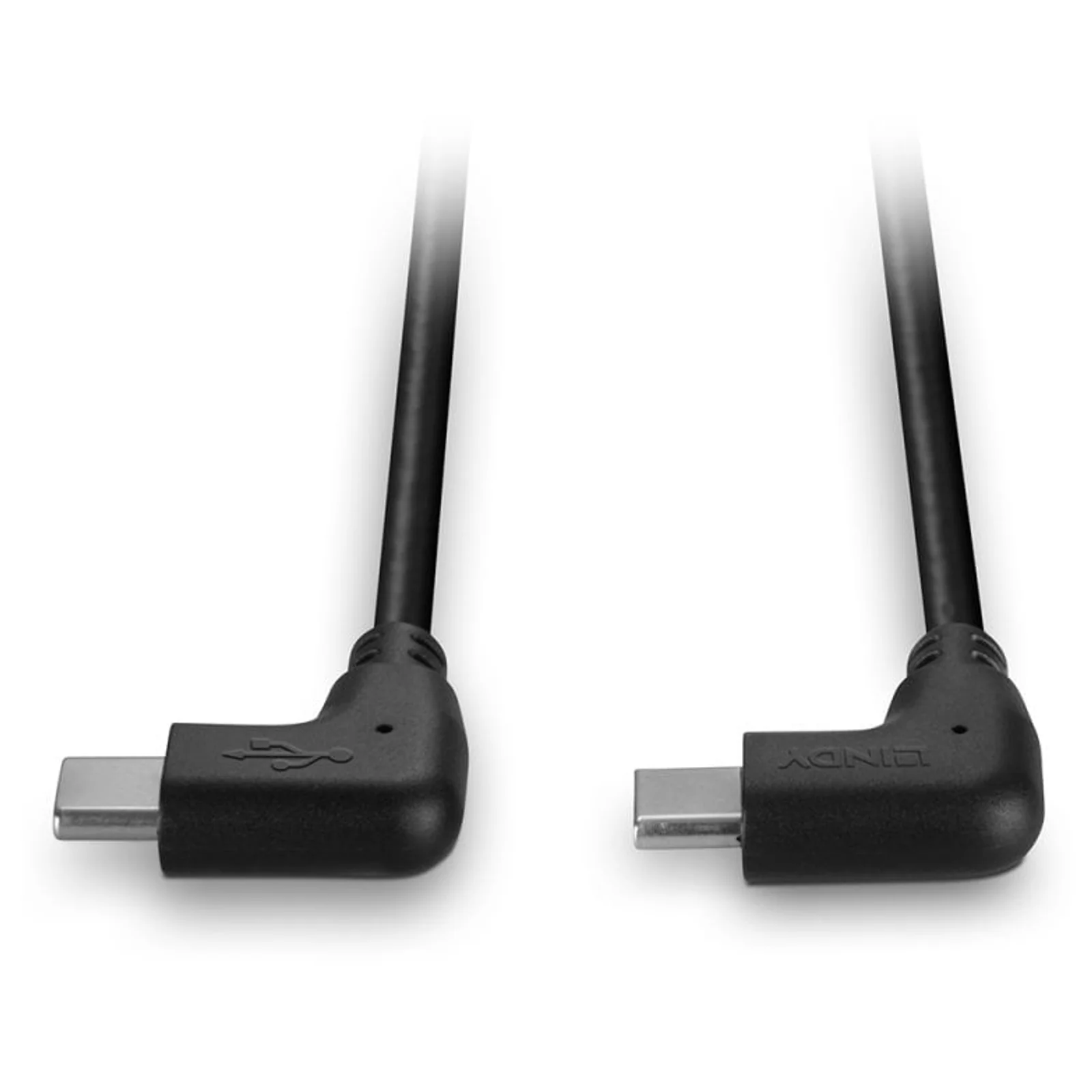 Lindy Câble USB 2.0 Type C de 0.5m, 2 x 90° à angle droit, 60W PD