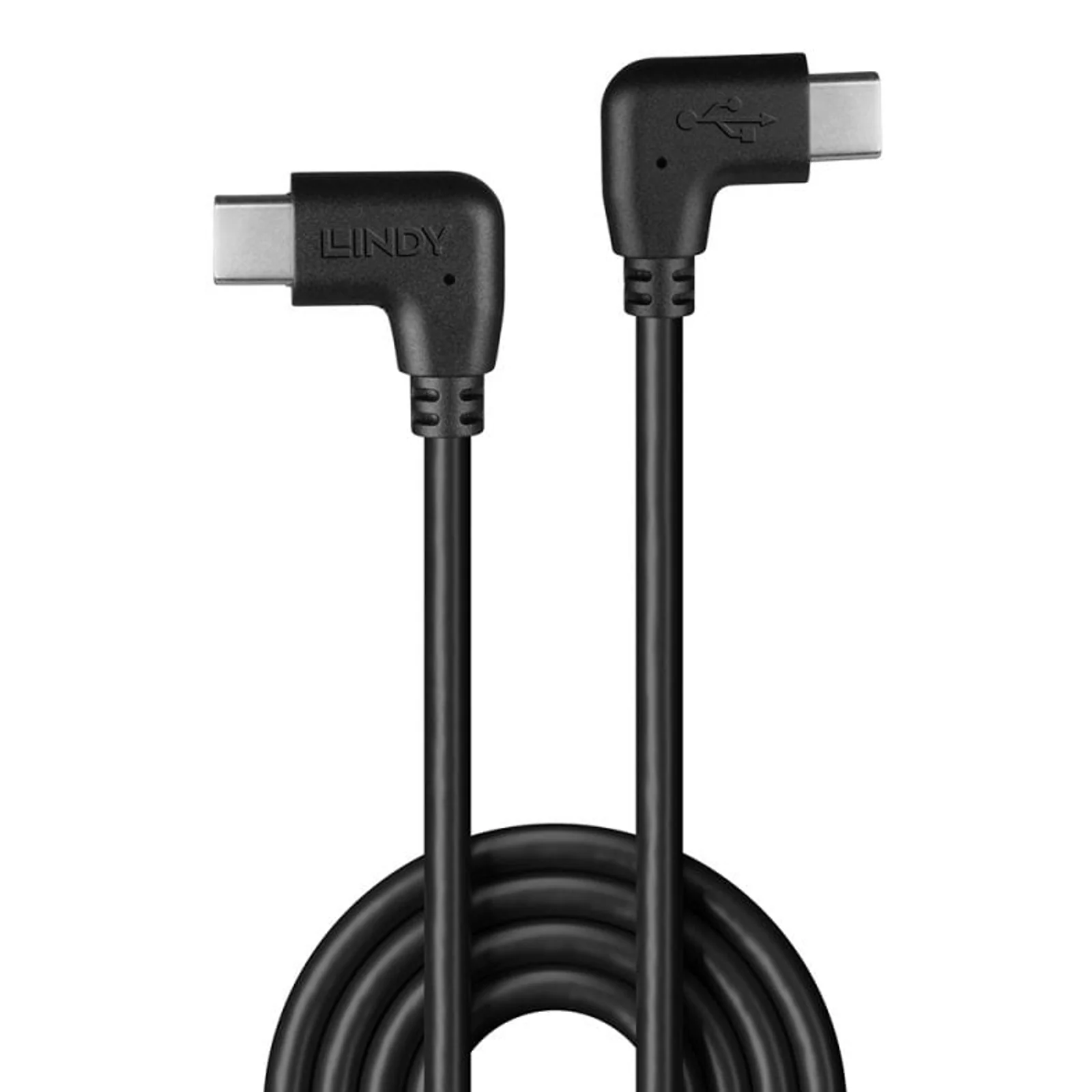 Lindy Câble USB 2.0 Type C de 0.5m, 2 x 90° à angle droit, 60W PD