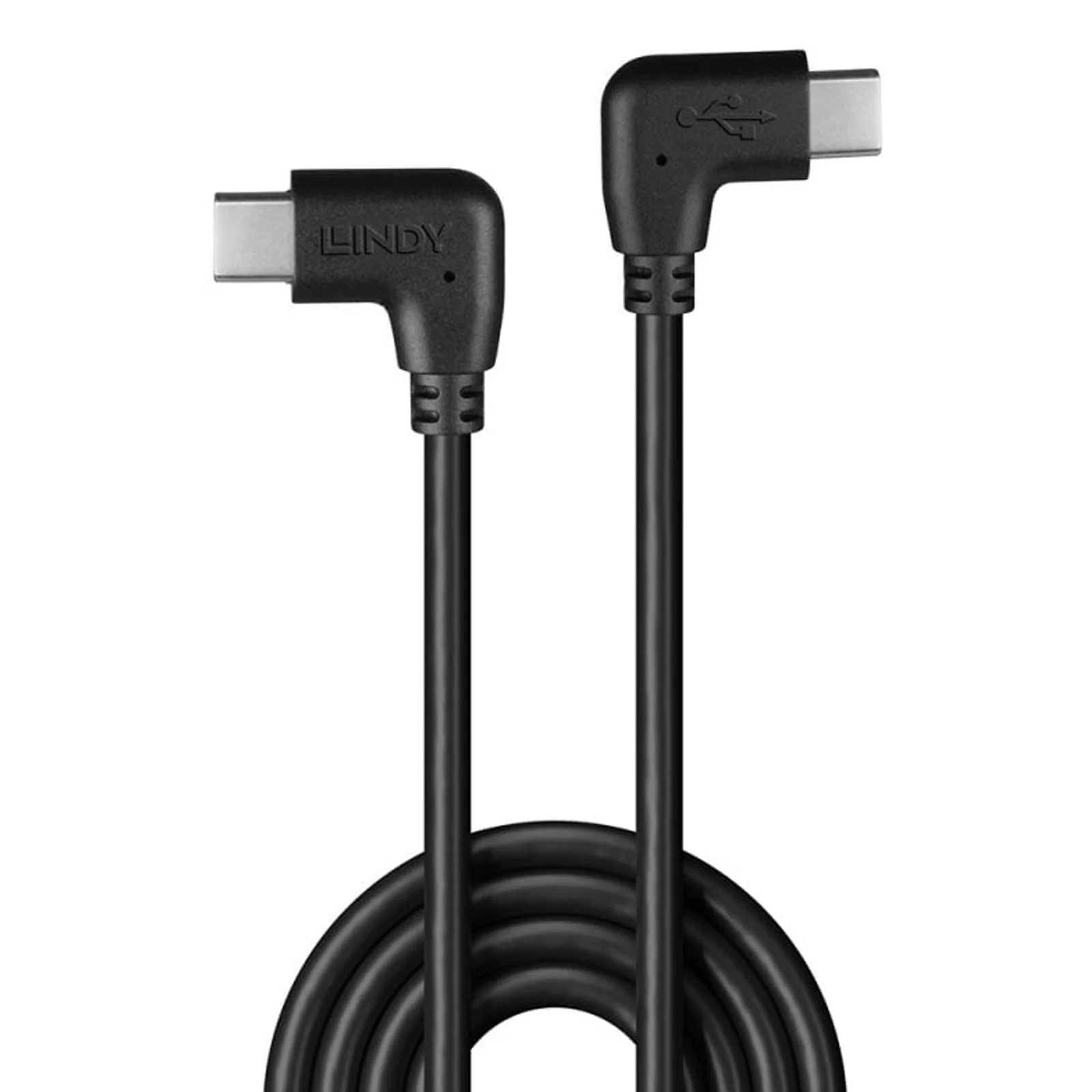 Lindy Câble USB 2.0 Type C de 1m, 2 x 90° à angle droit, 60W PD