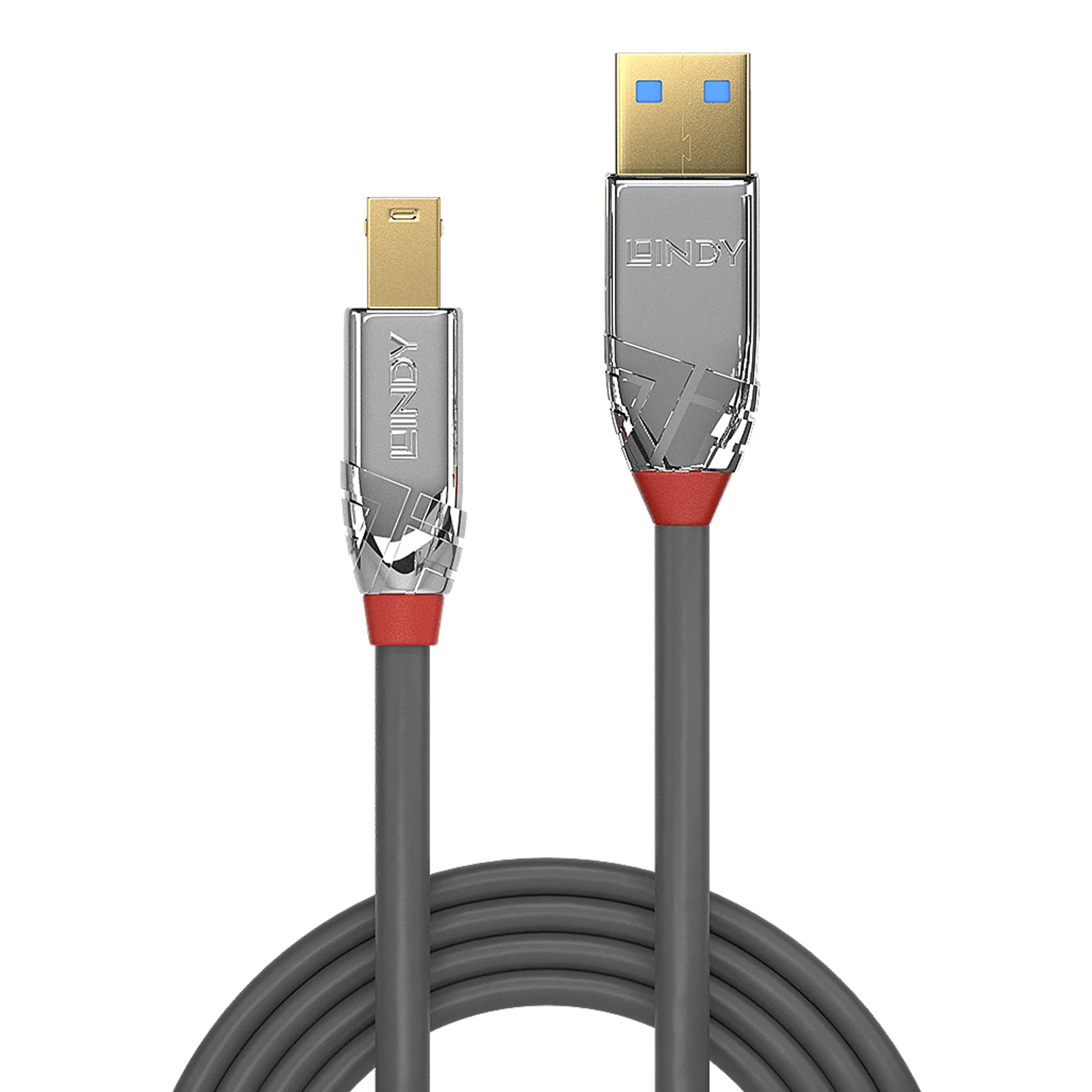 Lindy Câble USB 3.2 Type A vers B, 5Gbit/s, Cromo Line, 0.5m