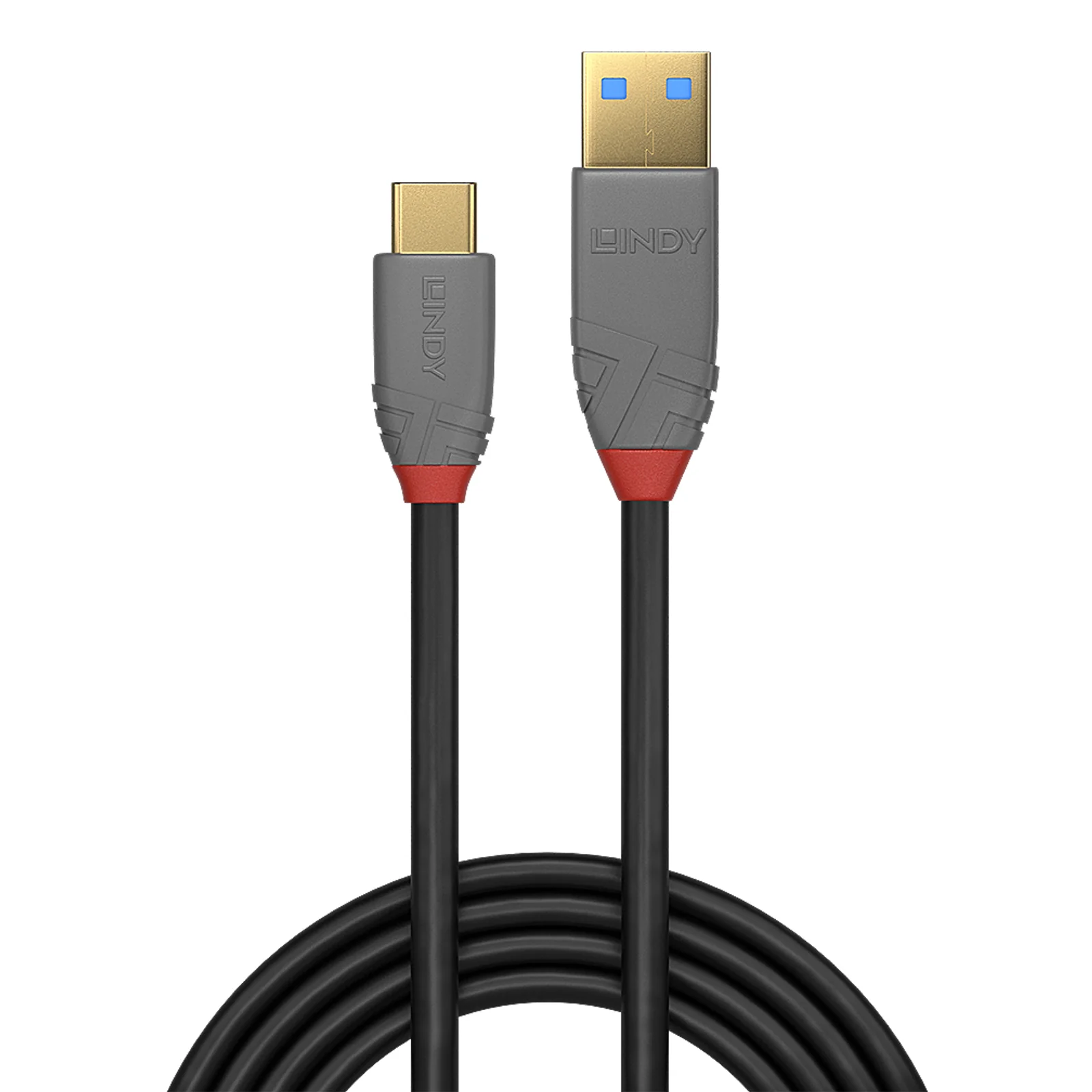 Lindy Câble USB 3.2 Type A vers C de 0.5m, 10Gbit/s, gamme Anthra