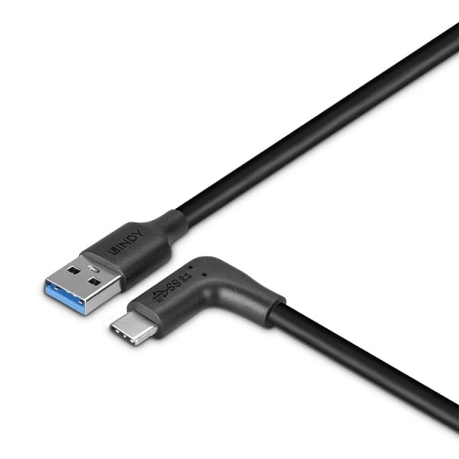 Lindy Câble USB 3.2 Type A vers C de 1m, 90°, 10Gbit/s