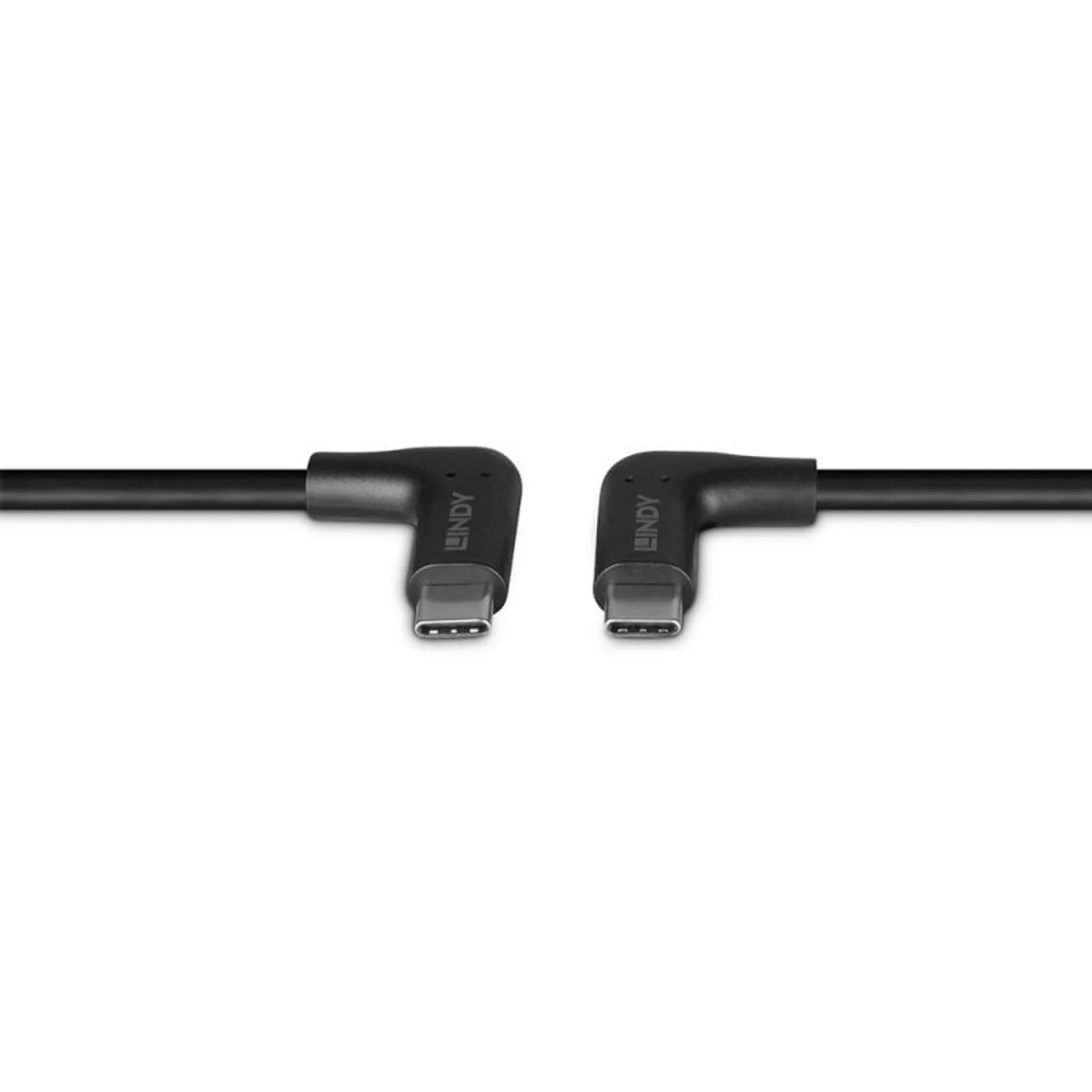 Lindy Câble USB 3.2 Type C de 1m, 2 x 90° à angle droit, 10Gbit/s, 60W PD