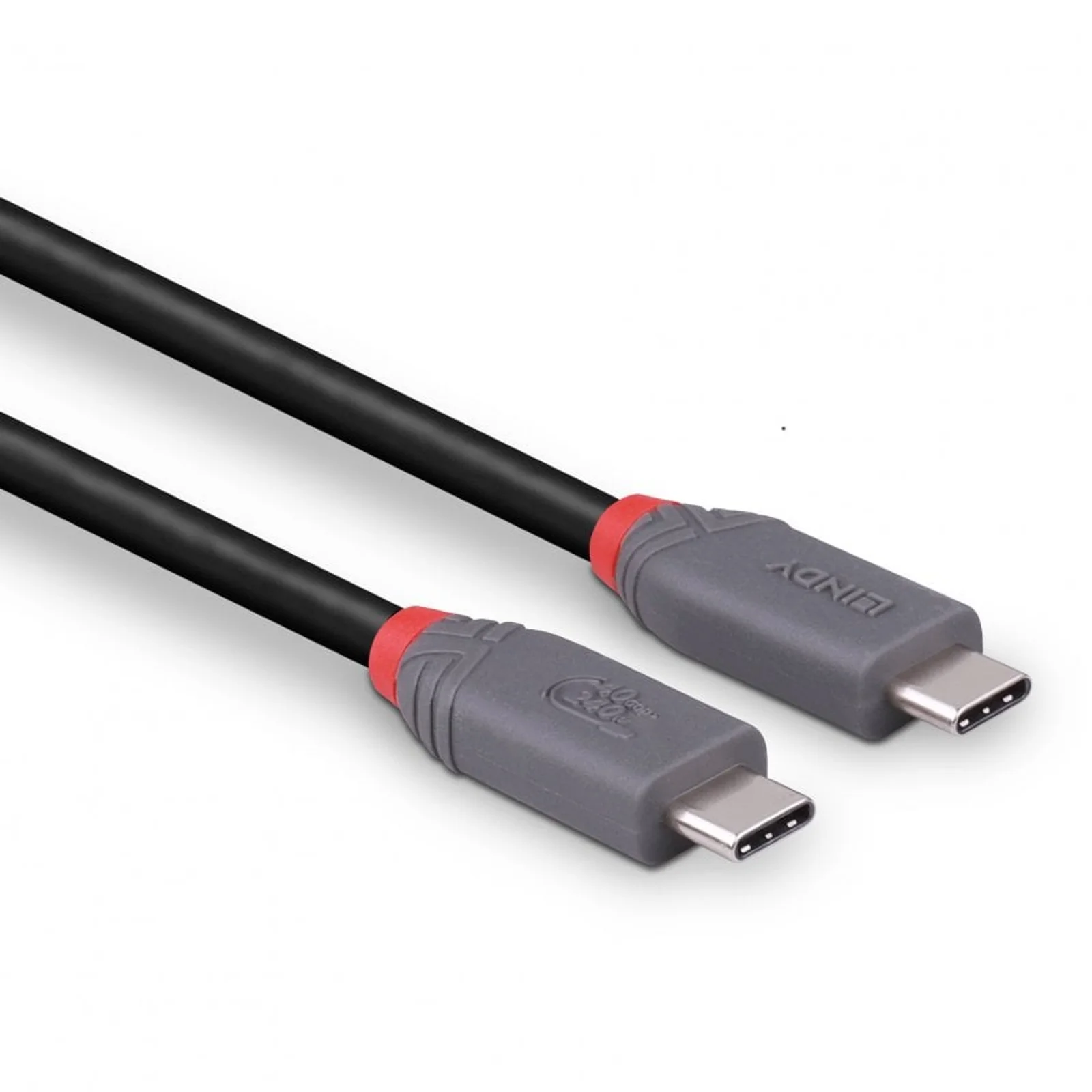 Lindy Câble USB4 Type C de 1.5m, 40Gbit/s, 240W PD, gamme Anthra