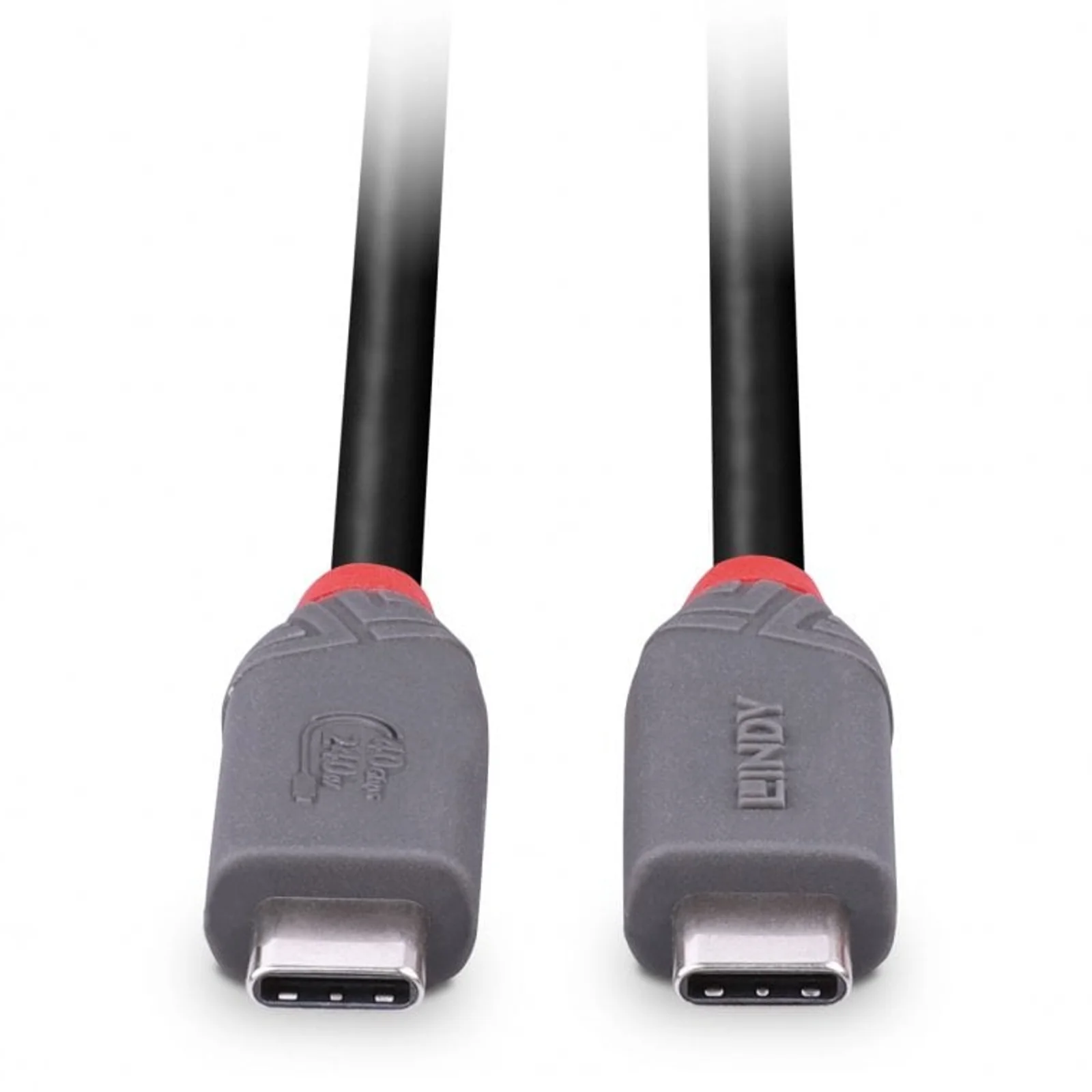 Lindy Câble USB4 Type C de 2m, 40Gbit/s, 240W PD, gamme Anthra