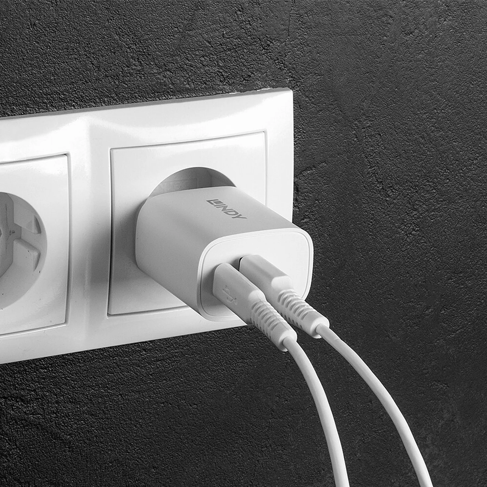 Lindy Chargeur USB Type A & C 20W