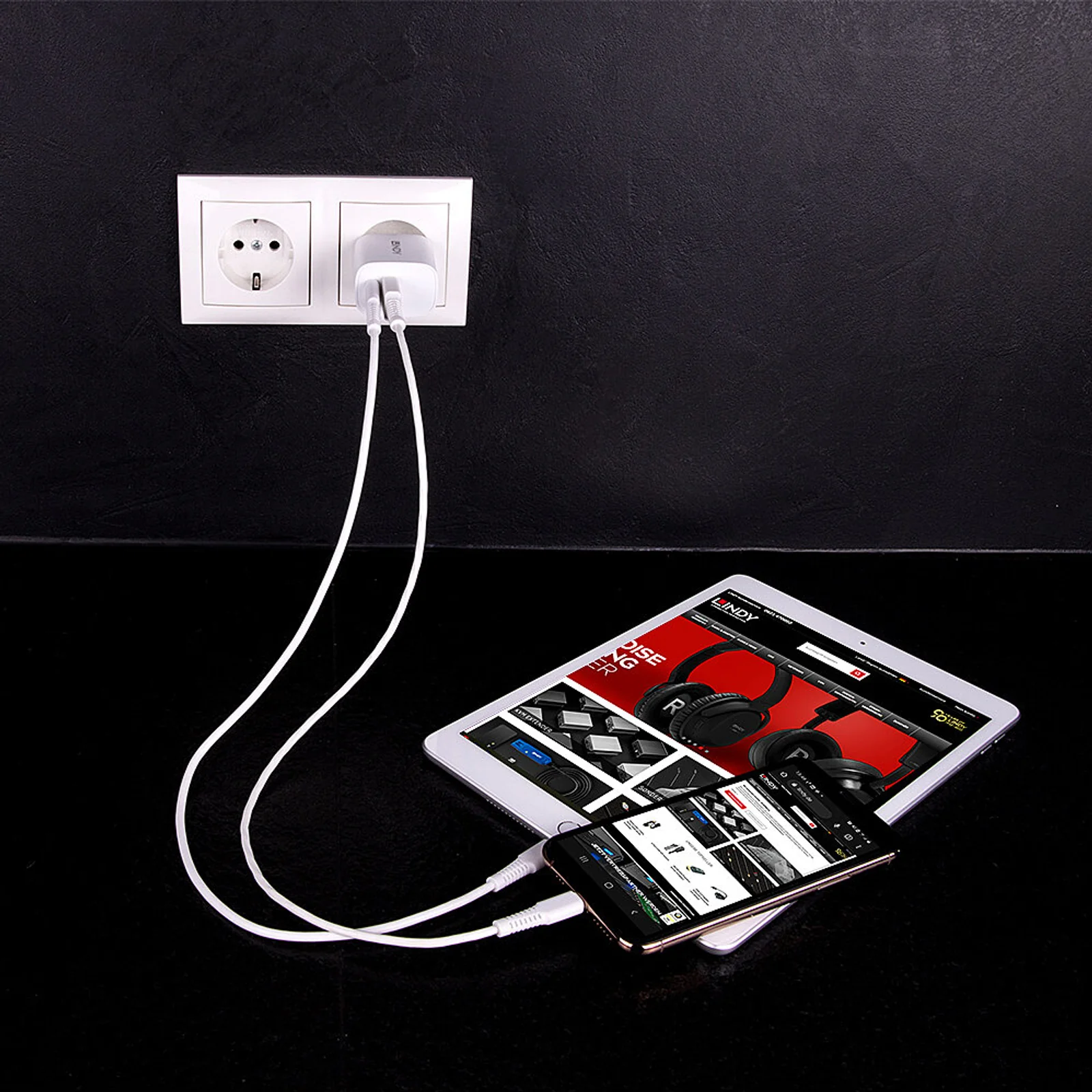 Lindy Chargeur USB Type A & C 20W