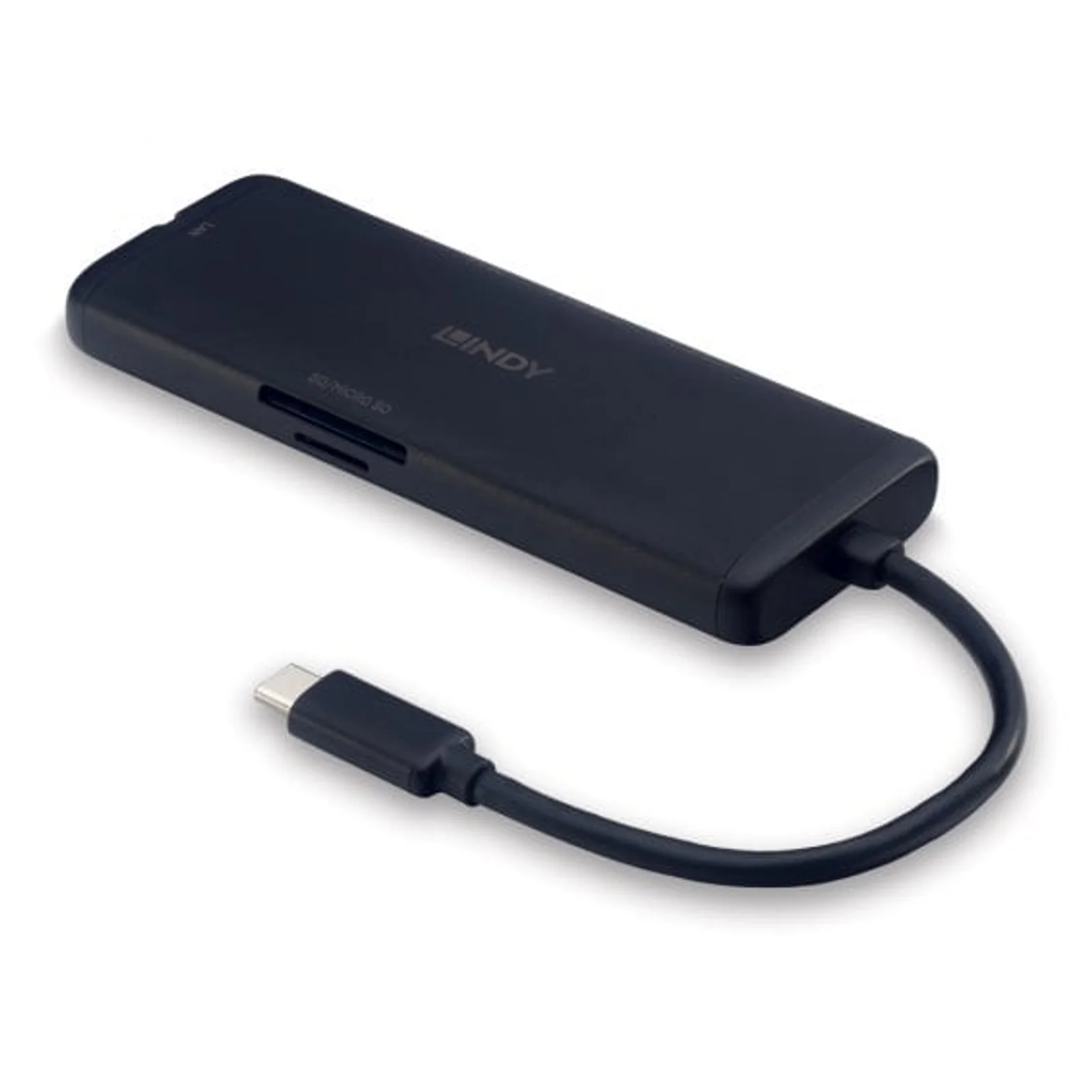 Lindy DST-Mini, Mini Docking Station USB-C pour Laptop avec prise en charge 4k & possibilité de charge 100W