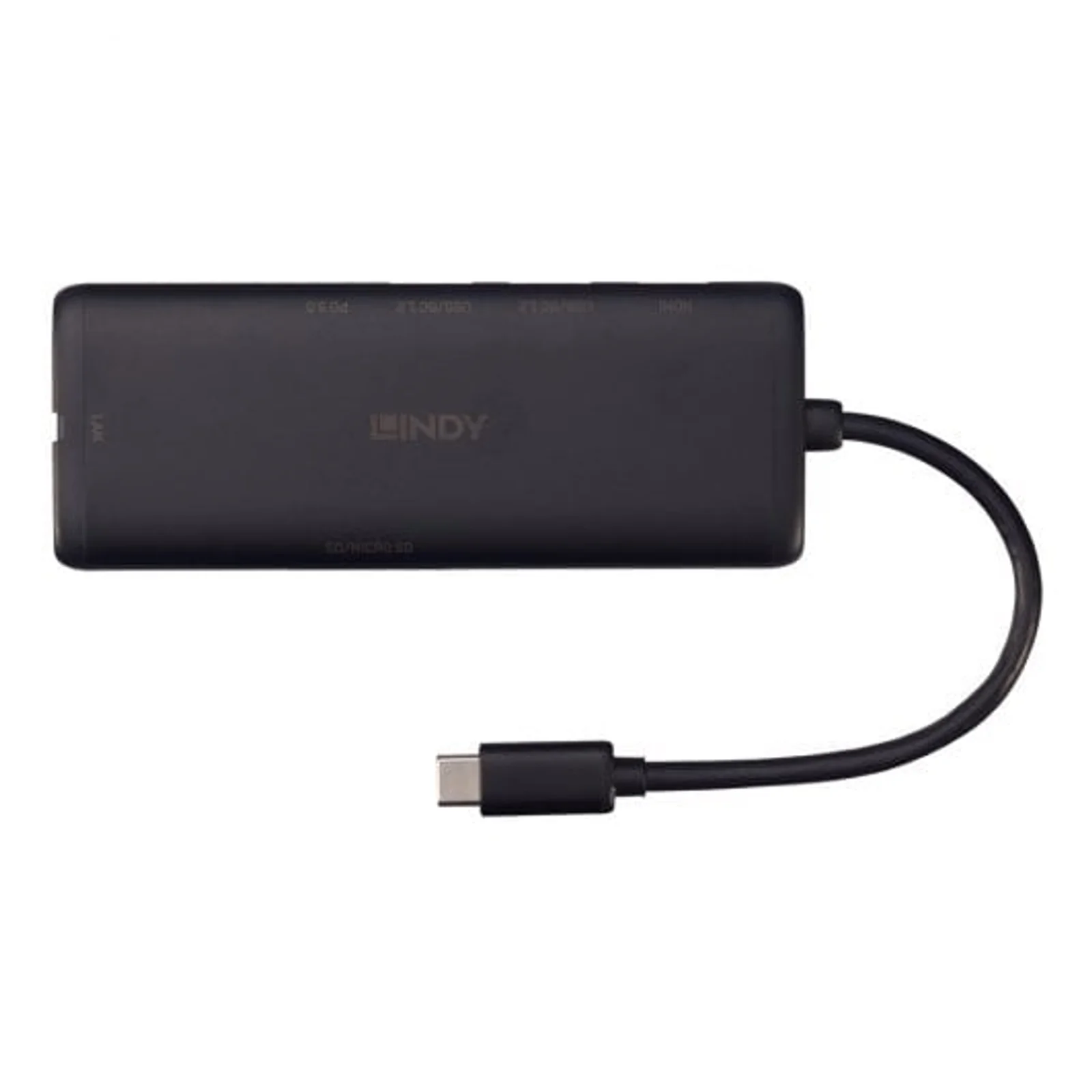Lindy DST-Mini, Mini Docking Station USB-C pour Laptop avec prise en charge 4k & possibilité de charge 100W