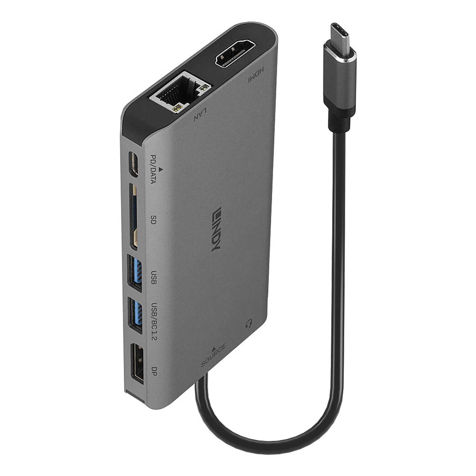 DST-Mini XT, Mini Docking Station USB-C pour Laptop pour un écran (4K) ou deux écrans (Full HD) & charge 100W