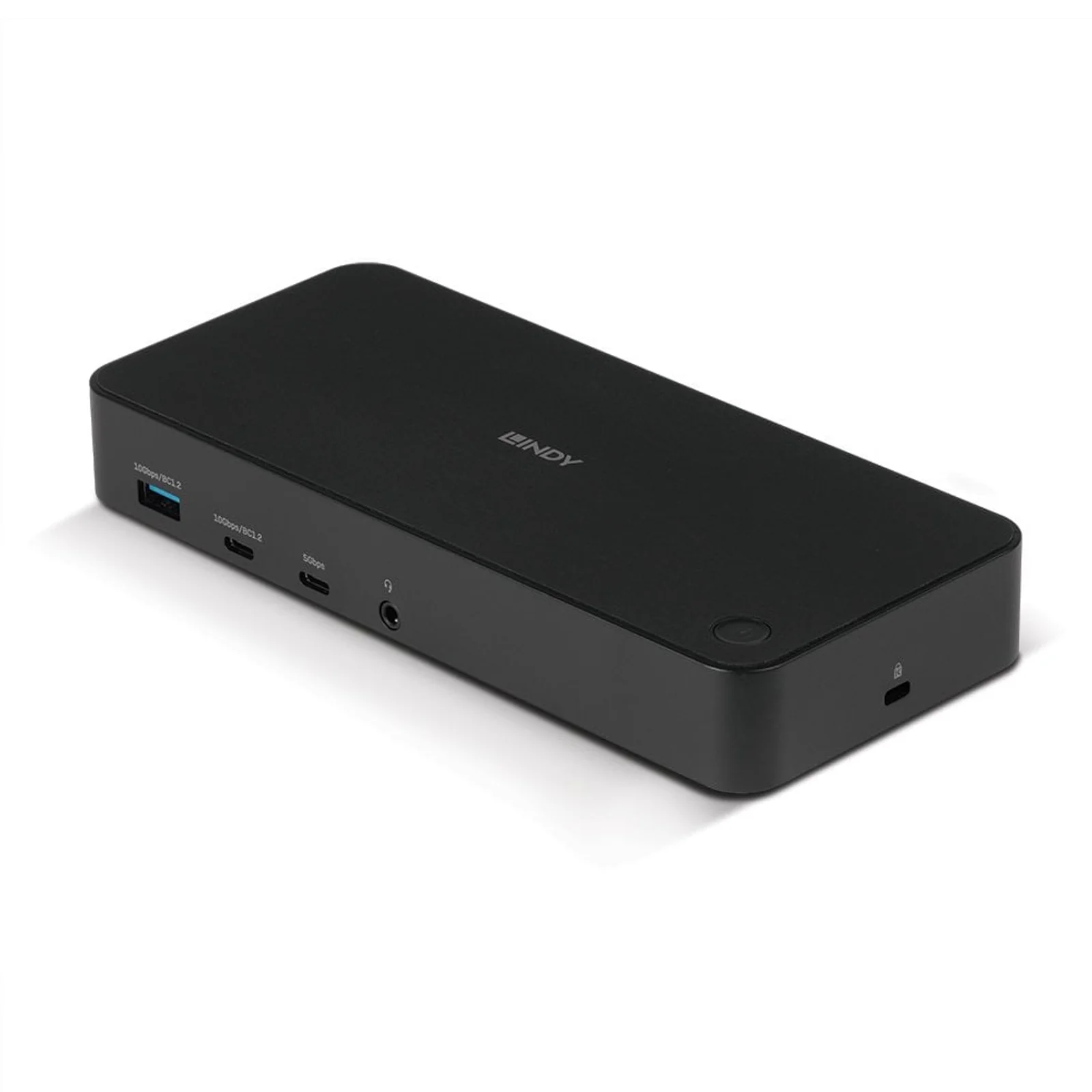 Lindy DST-Pro Universal, Docking Station Hybride USB Type C et Type A pour Laptop avec prise en charge 3x4K (DP or HDMI®)