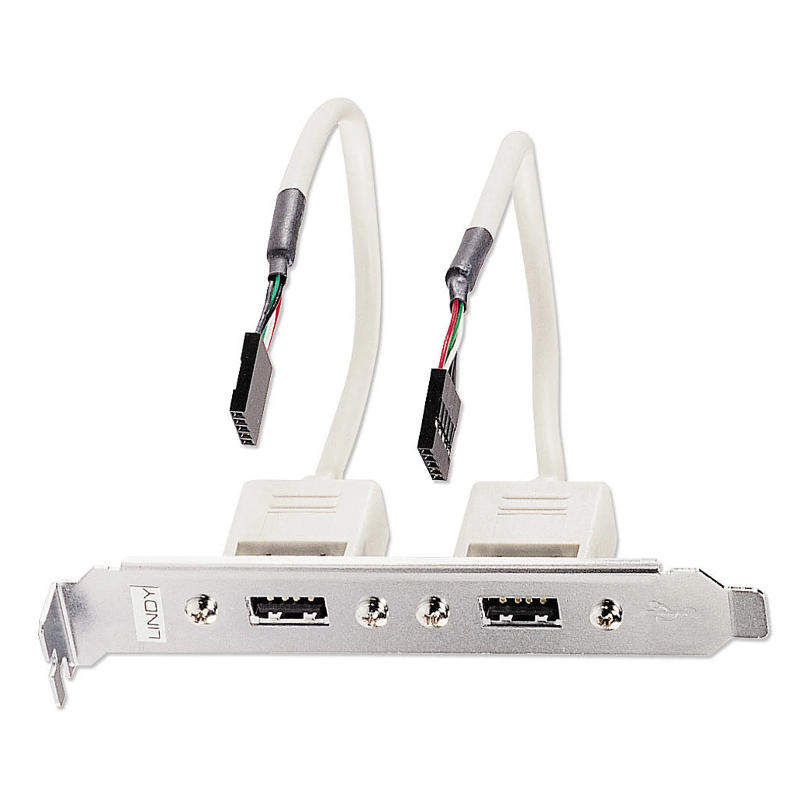 Equerre USB, 2 x IDC 5 pins, câbles 20cm